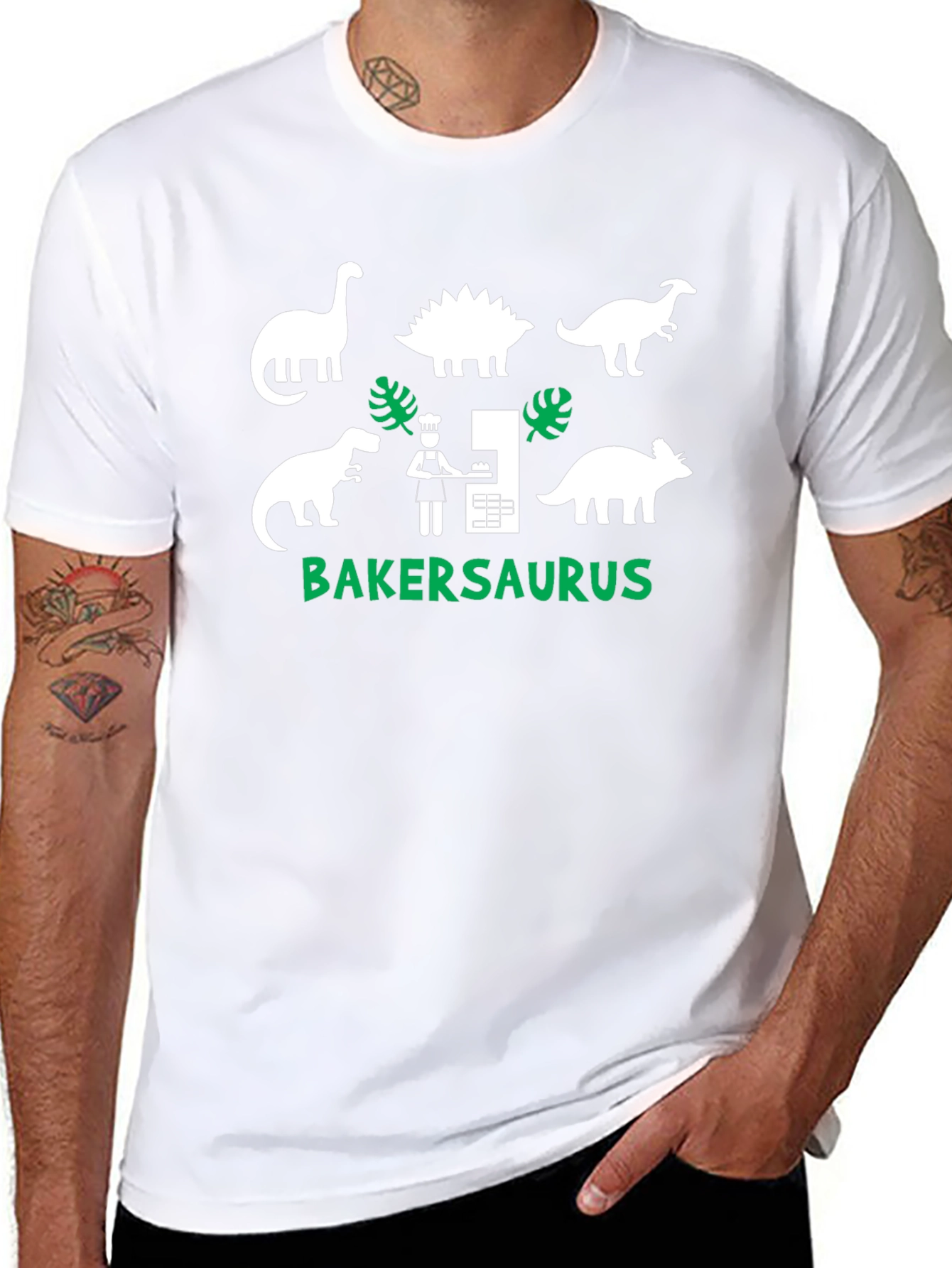BakerSaurus T-Shirt - Dino Baking Fun!
