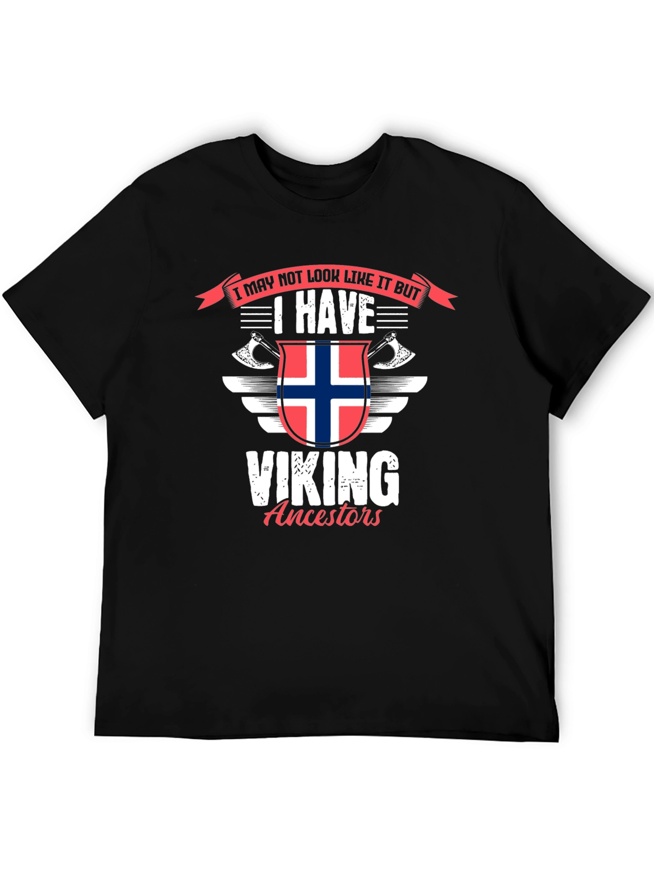 Viking Ancestors Graphic T-Shirt - Black