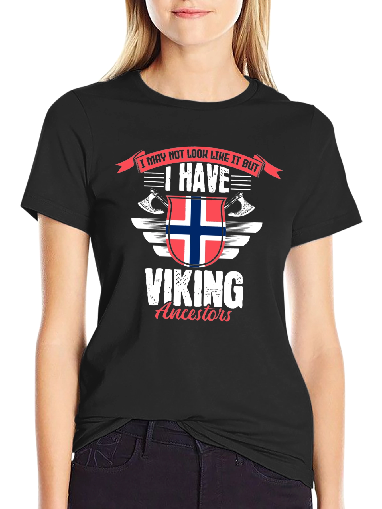 Viking Ancestors Graphic T-Shirt - Black