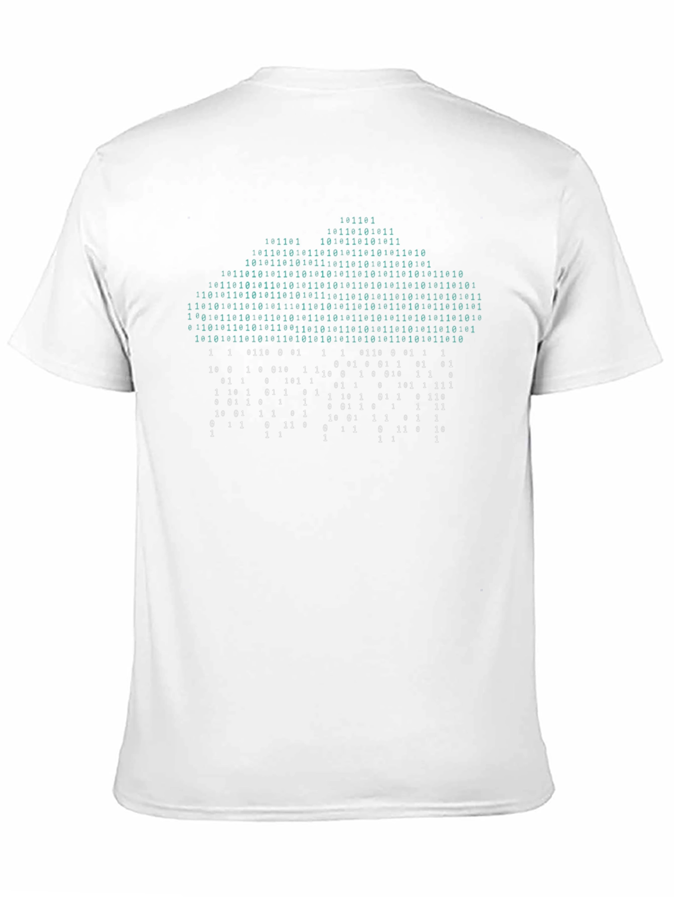 Binary Code Cloud T-Shirt - Tech Geek Style