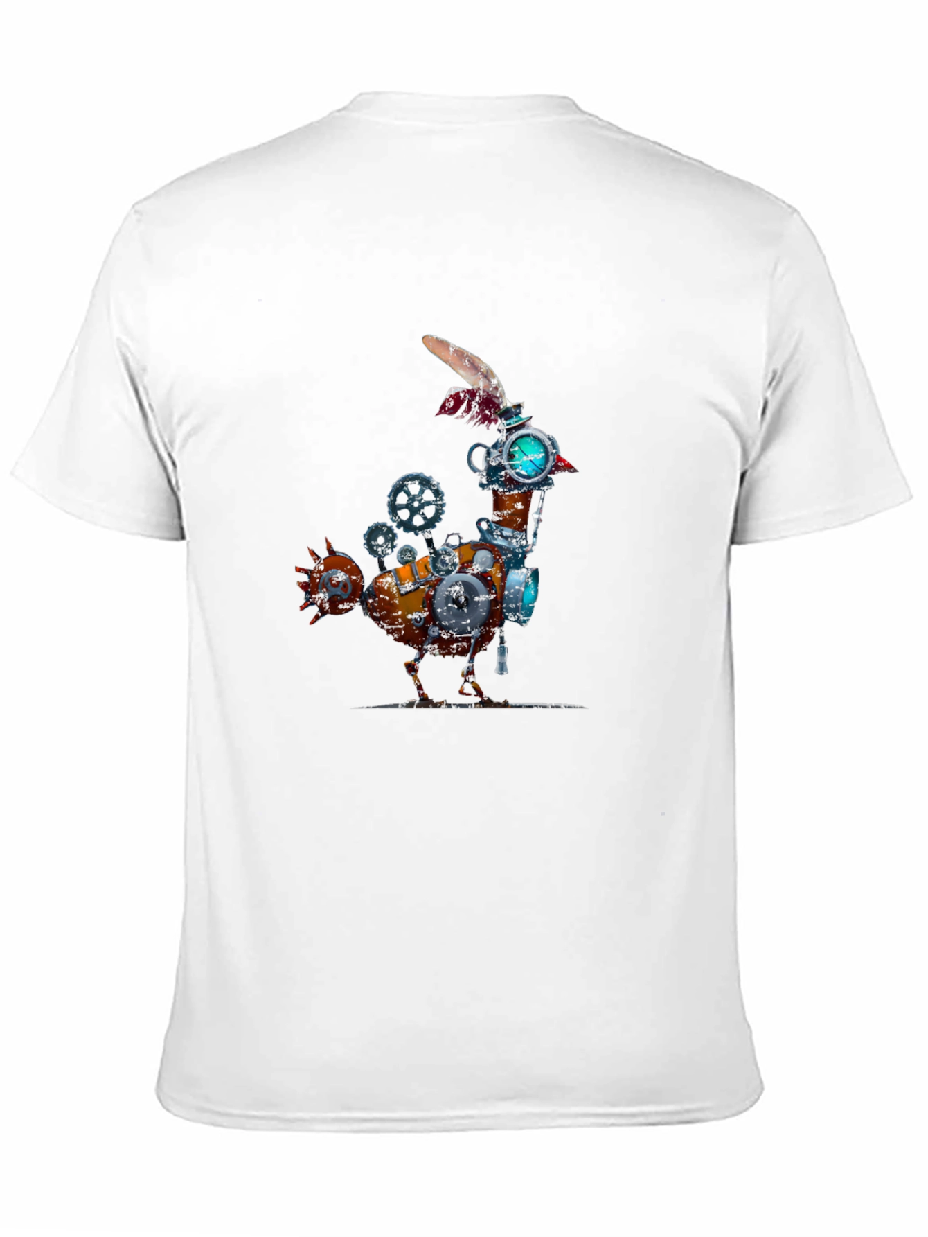 Steampunk Mechanical Chicken Graphic Tee
