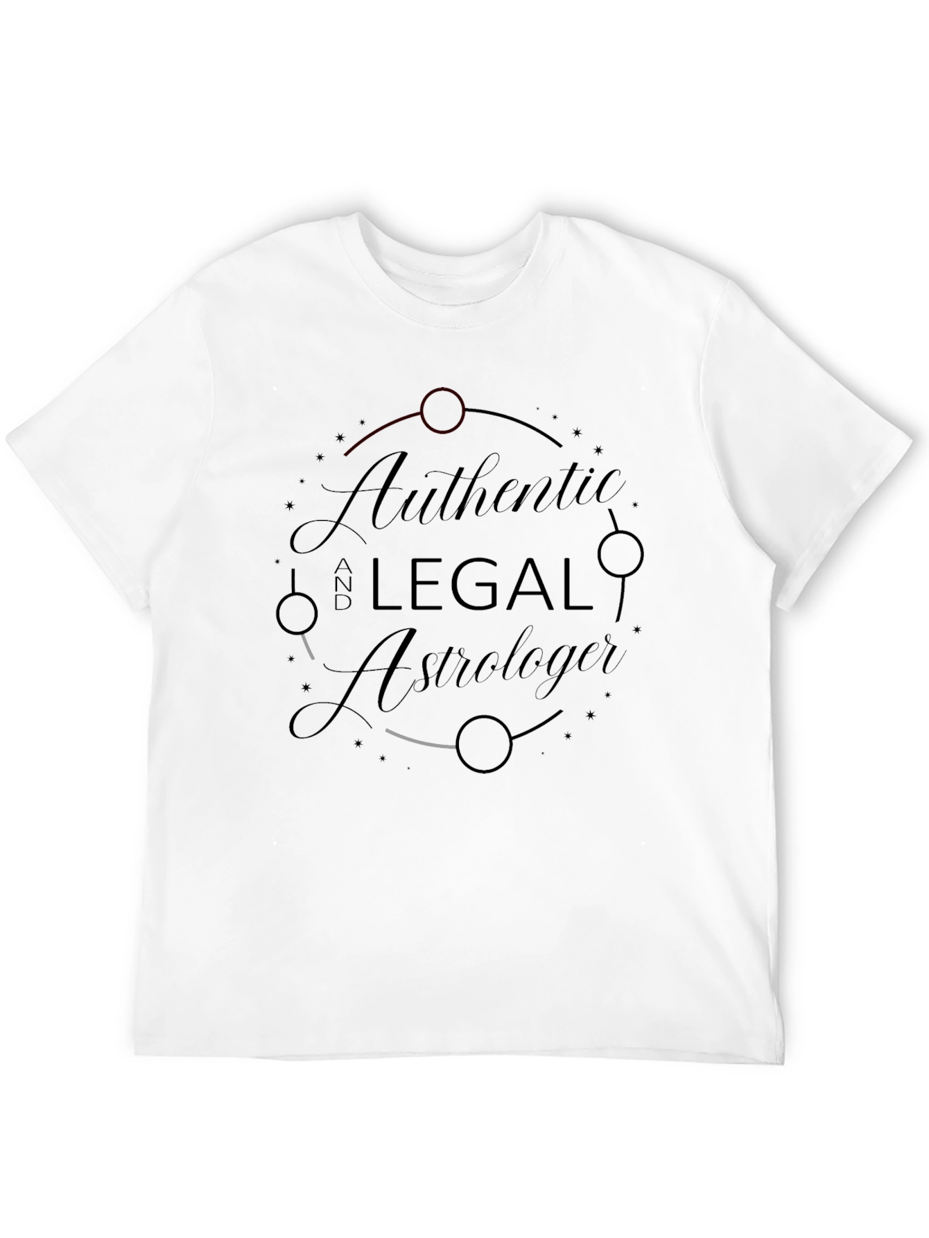 Authentic Legal Astrologer Black T-Shirt