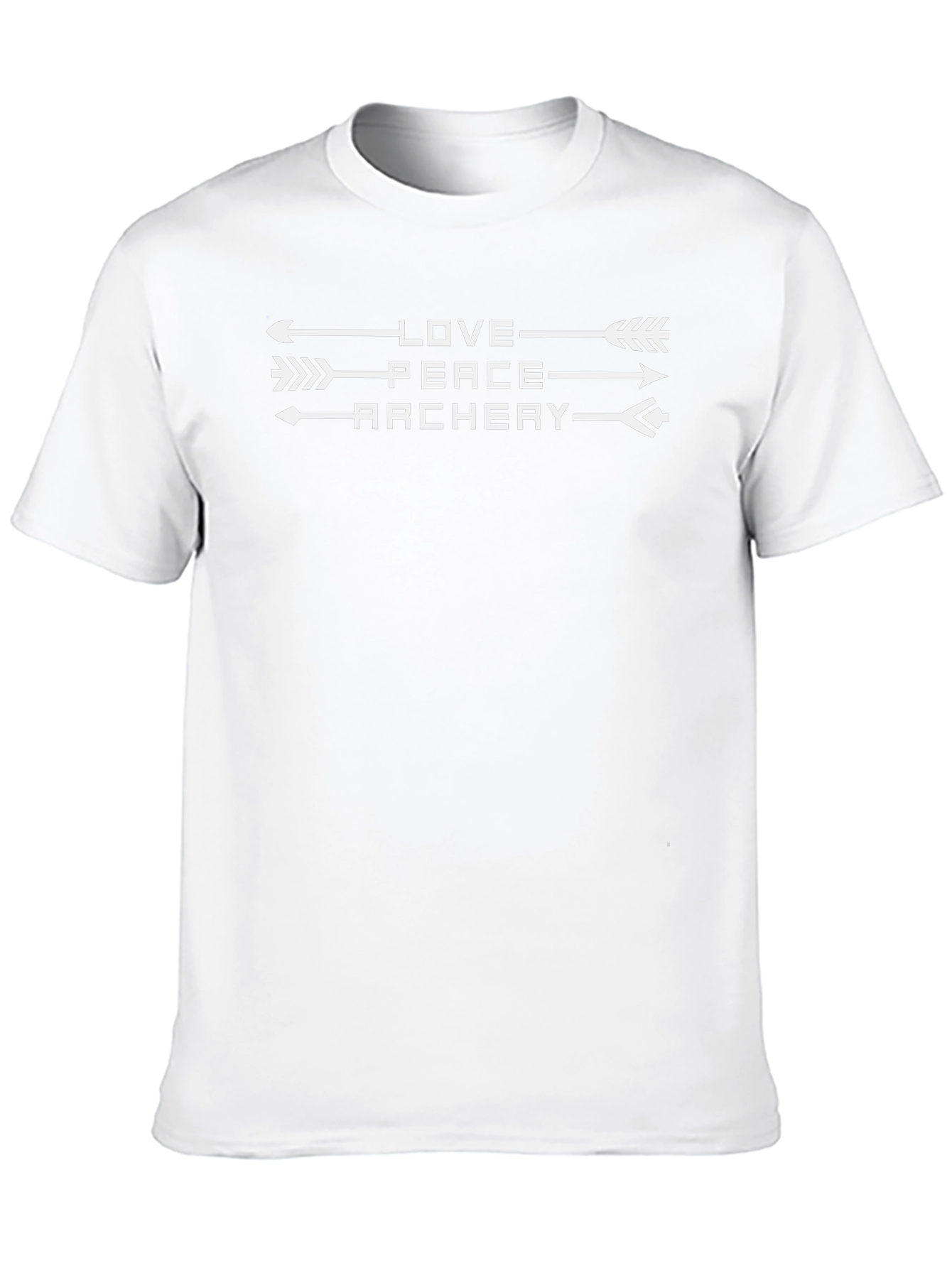 Love Peace Archery Black Graphic Tee