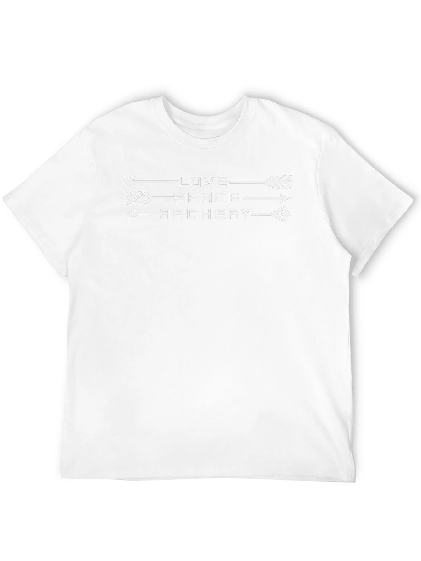 Love Peace Archery Black Graphic Tee