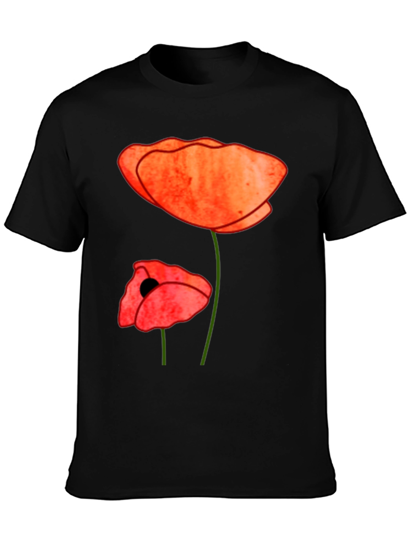 Poppy Flower Graphic Tee