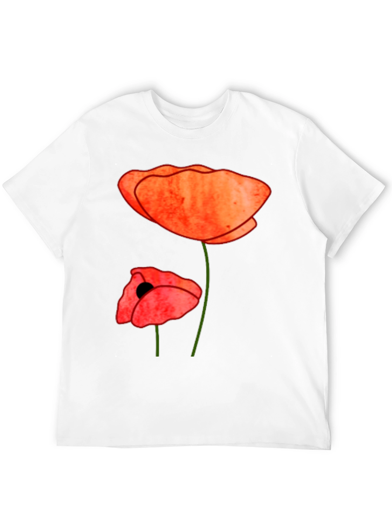 Poppy Flower Graphic Tee