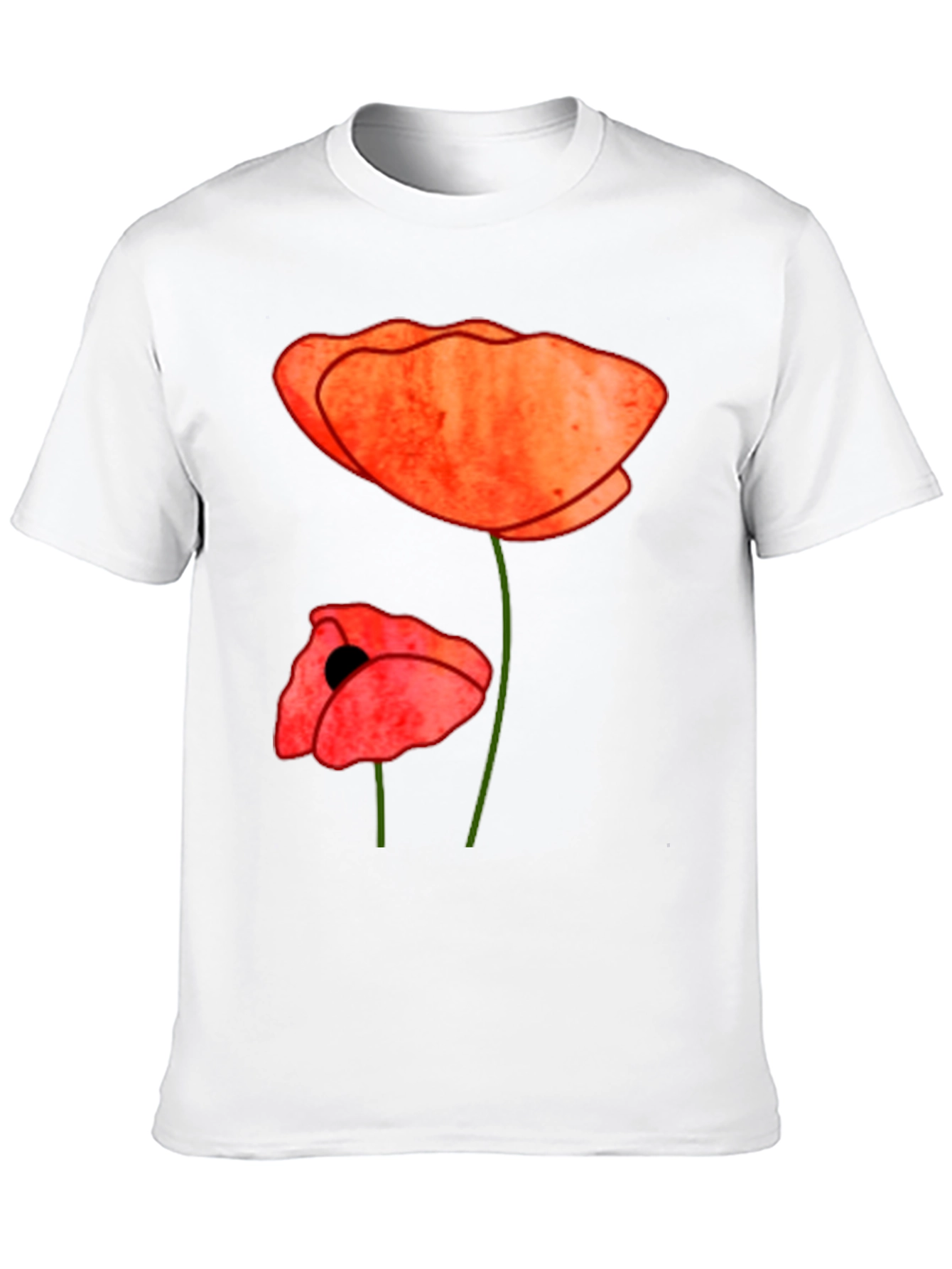 Poppy Flower Graphic Tee