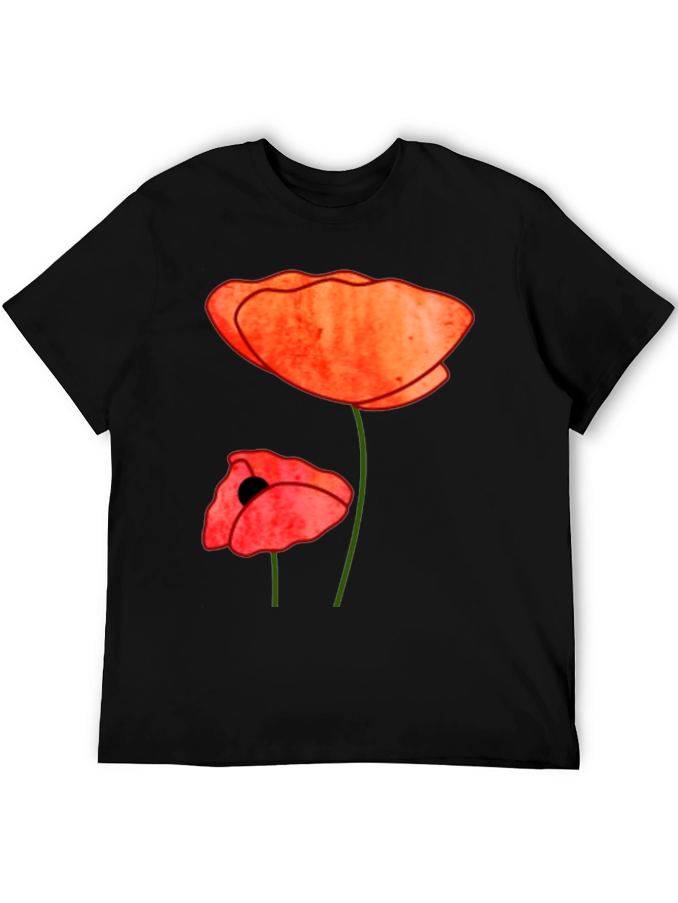 Poppy Flower Graphic Tee