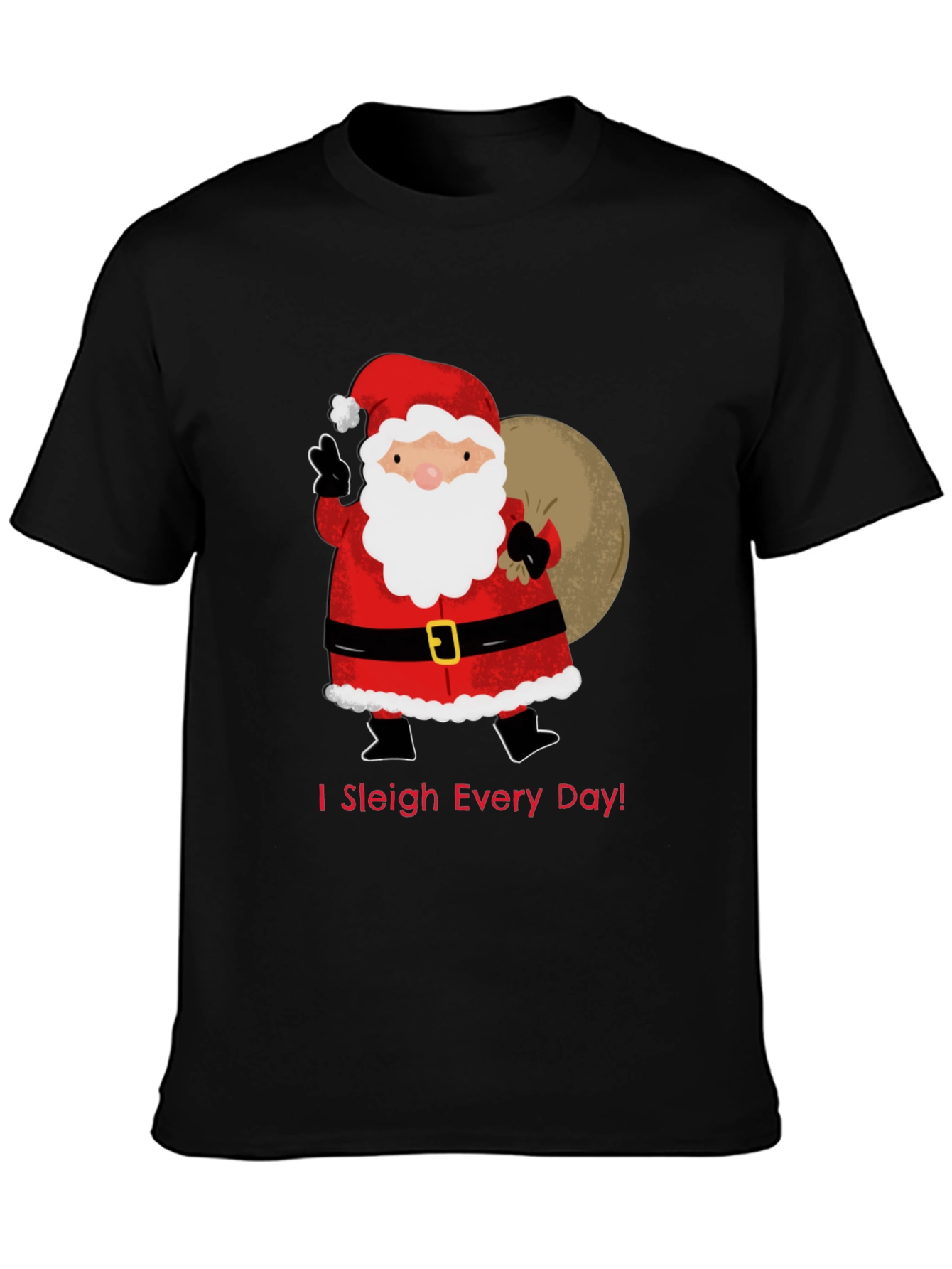I Sleigh Every Day Santa T-Shirt