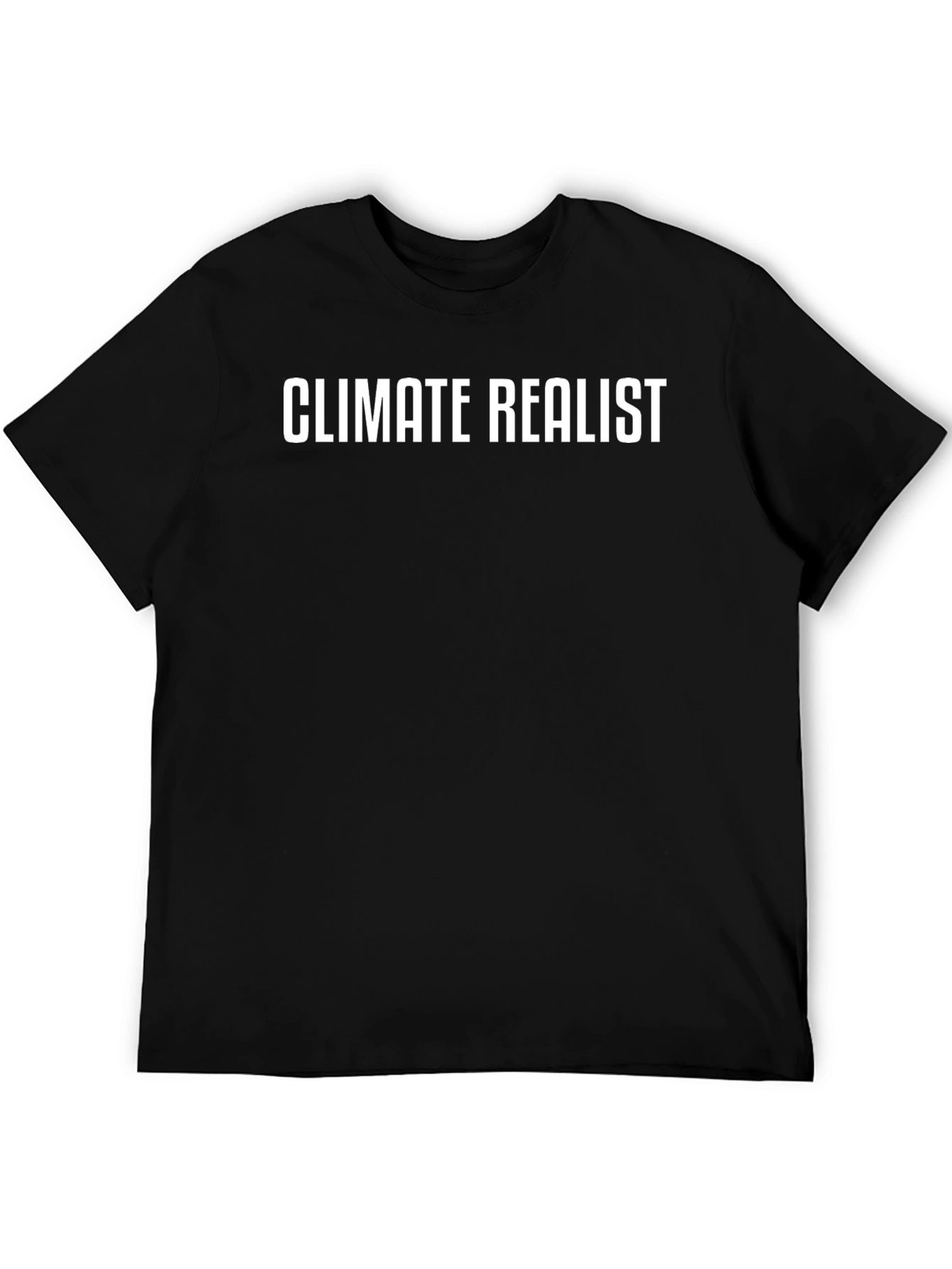 Climate Realist Black T-Shirt