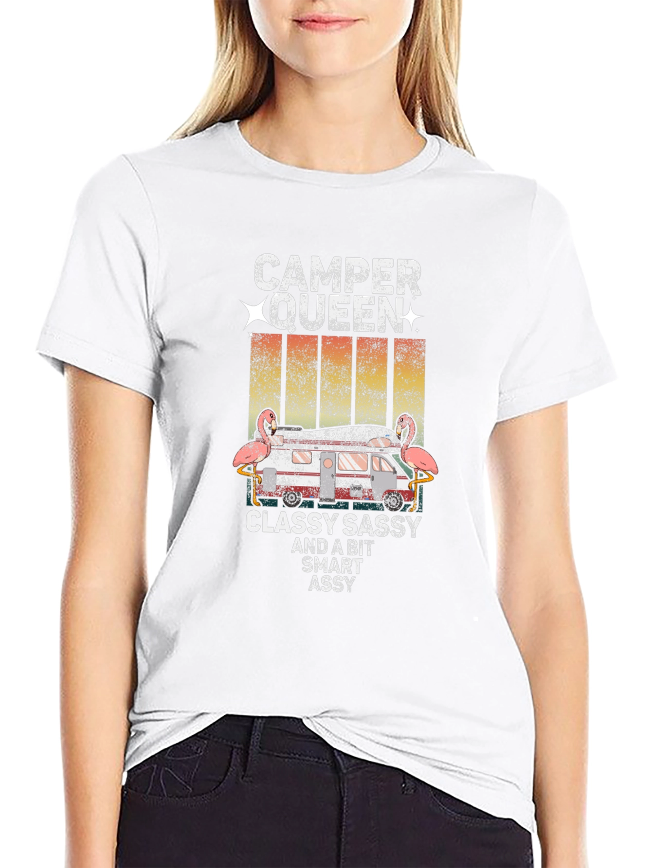 Camper Queen T-Shirt - Classy Sassy Smart Assy