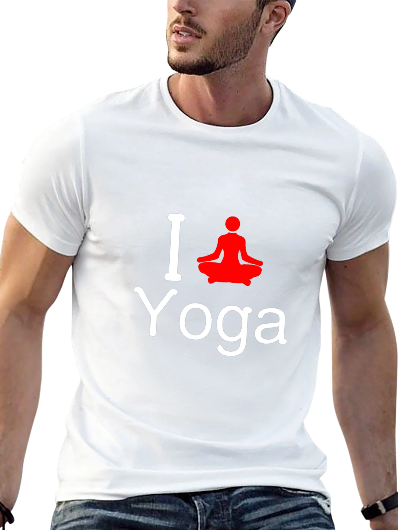 I Love Yoga T-Shirt - Black Cotton Tee