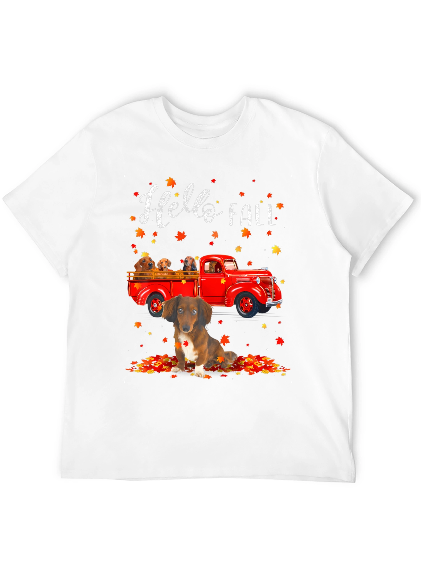 Hello Fall Dachshund T-Shirt