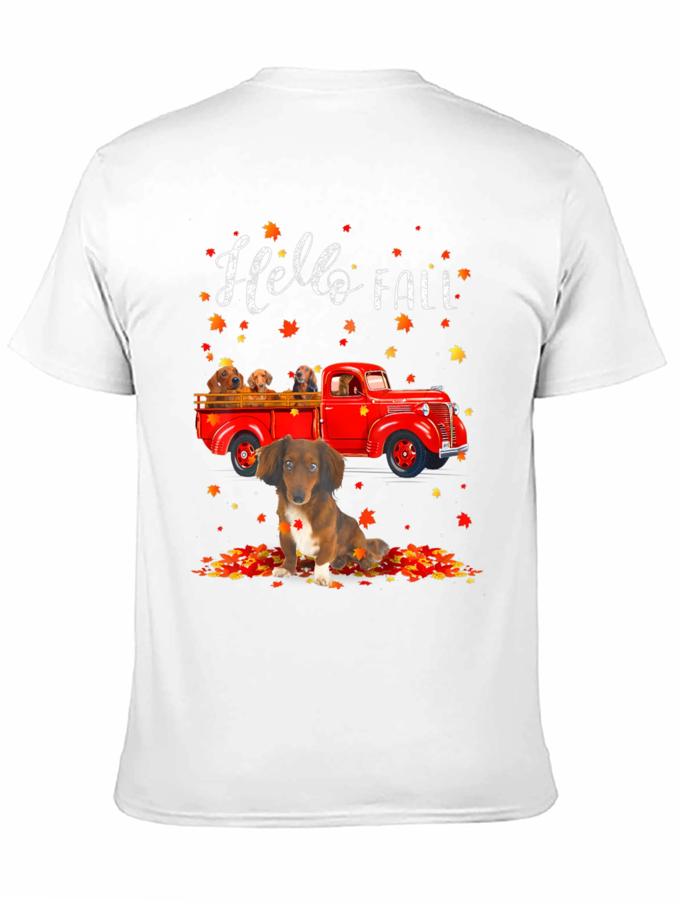 Hello Fall Dachshund T-Shirt