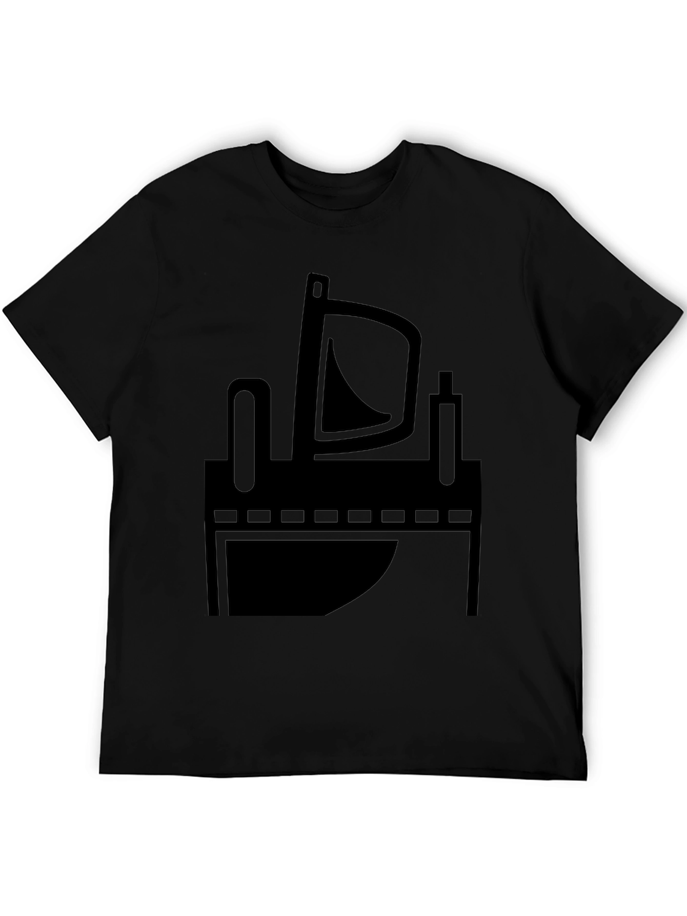 Abstract Black Graphic Tee