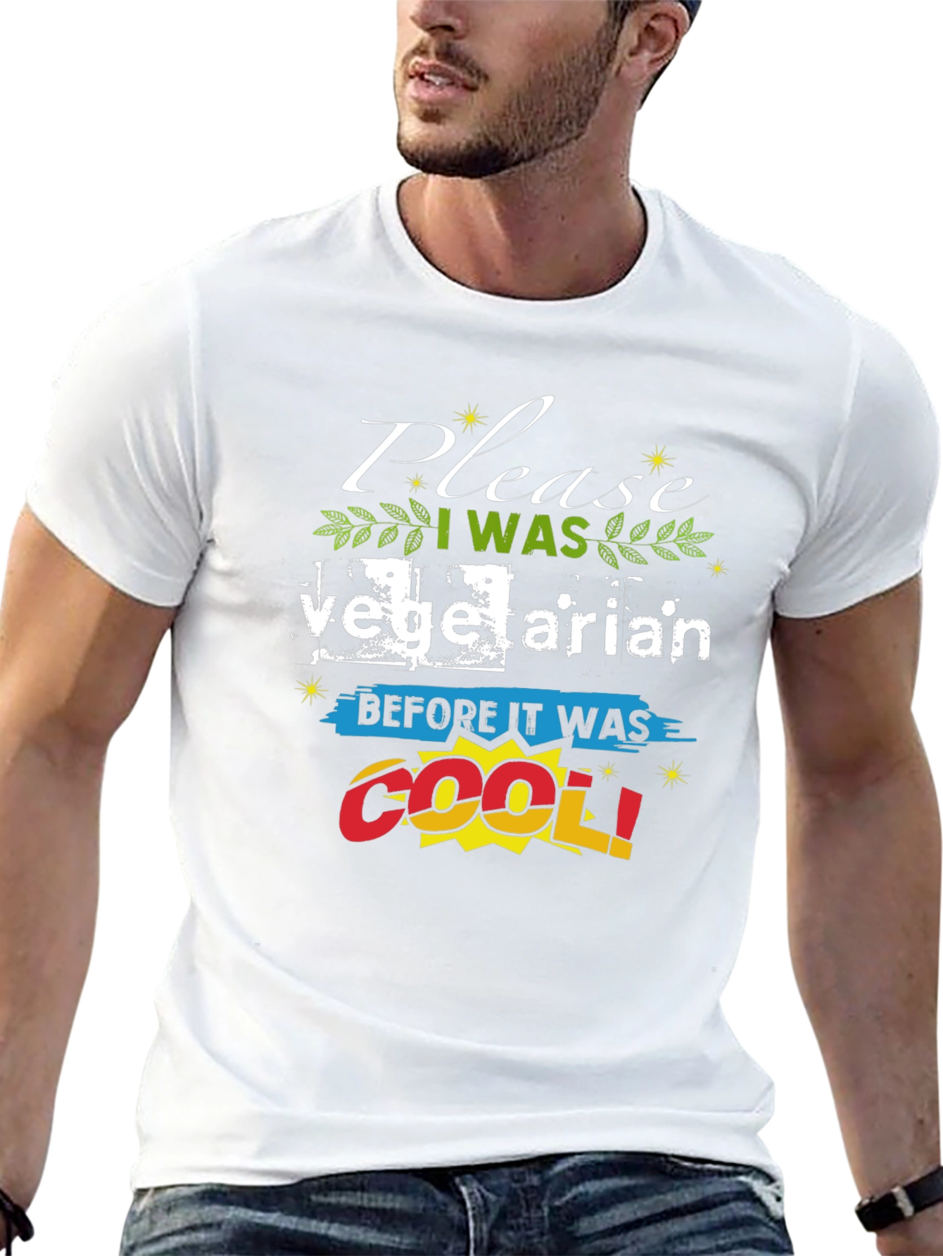 Funny Vegetarian T-Shirt - Before It Was Cool!