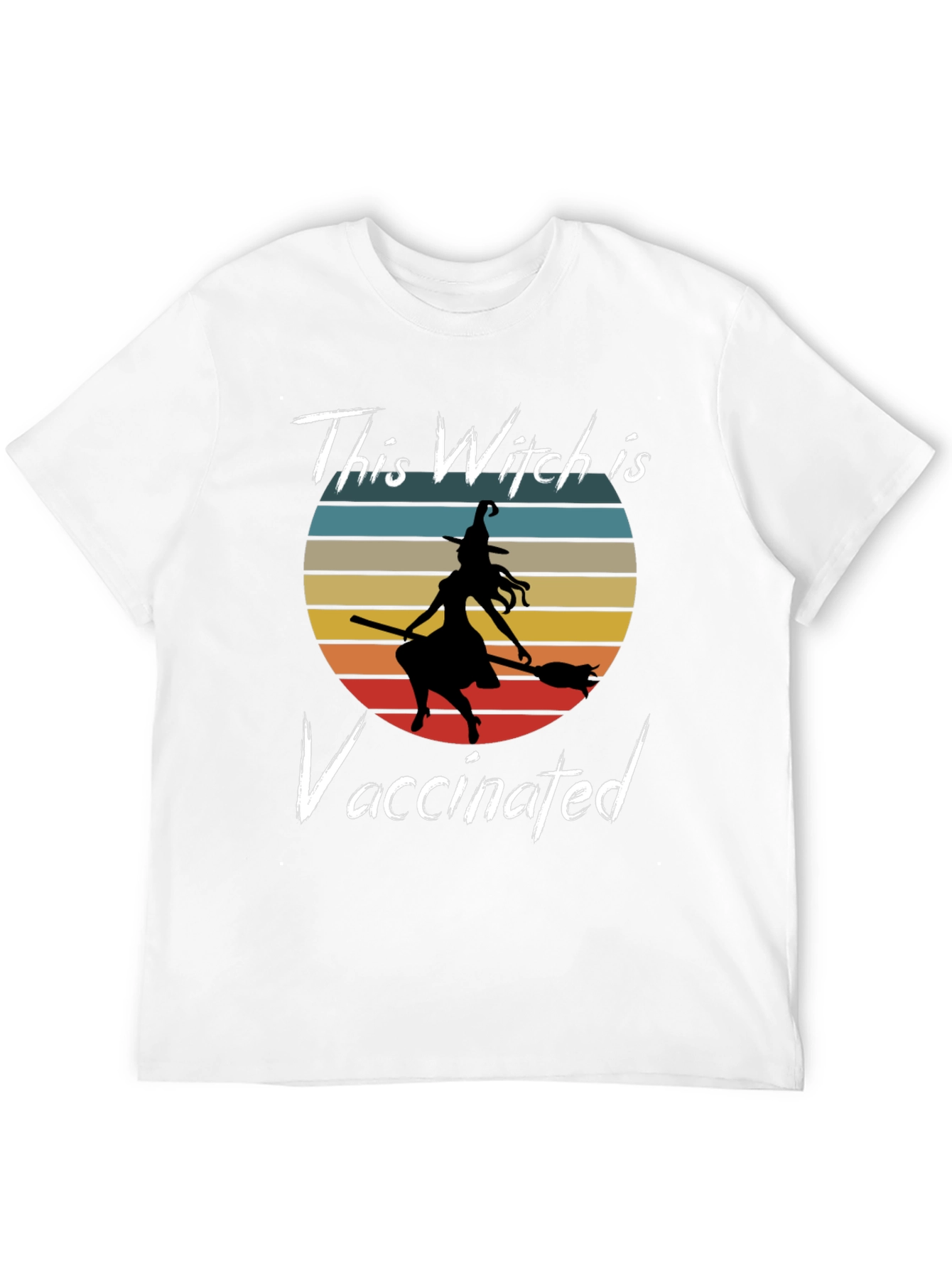 Vaccinated Witch Graphic T-Shirt