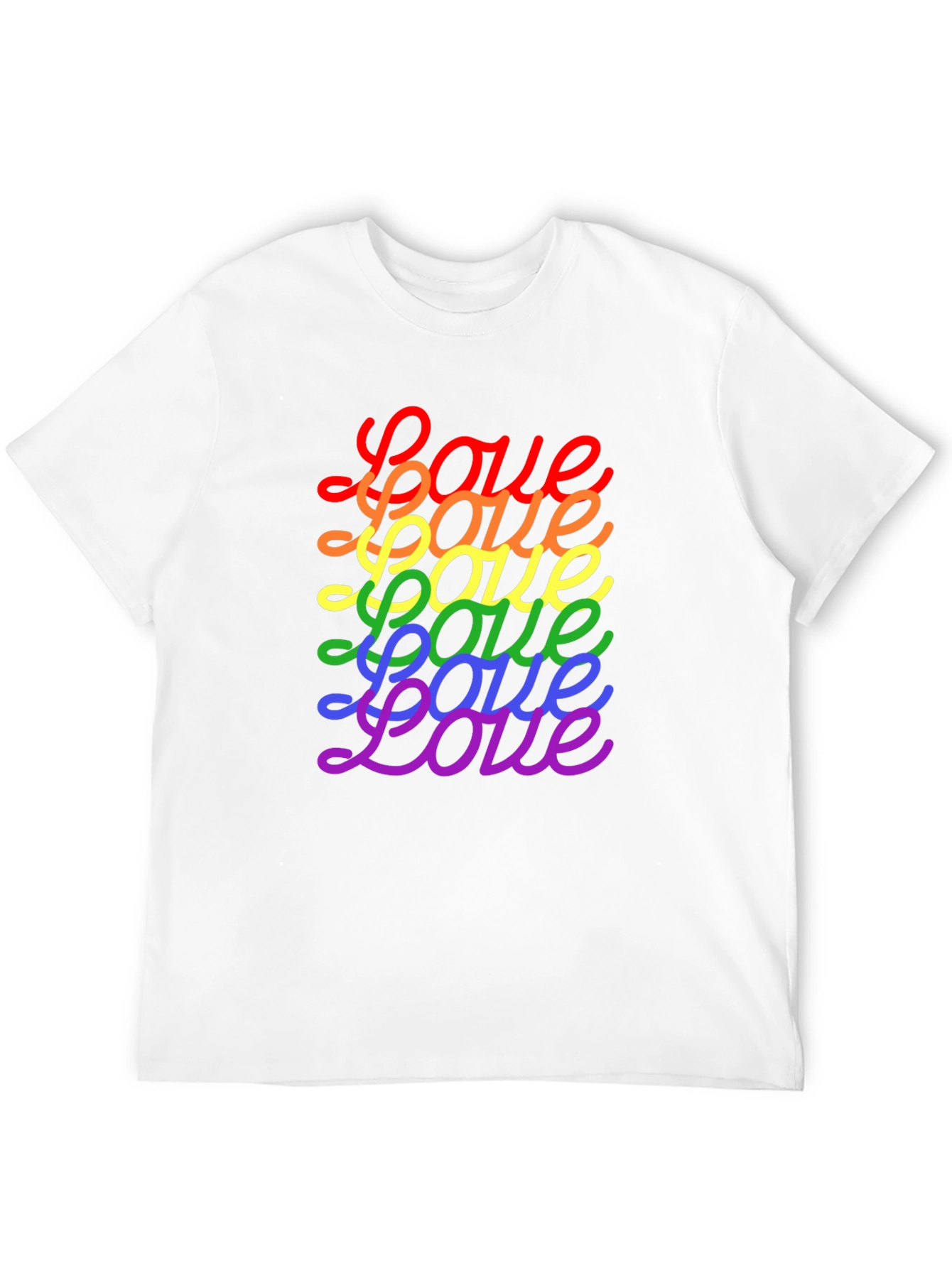 Love Rainbow Pride T-Shirt - Stylish Graphic Tee