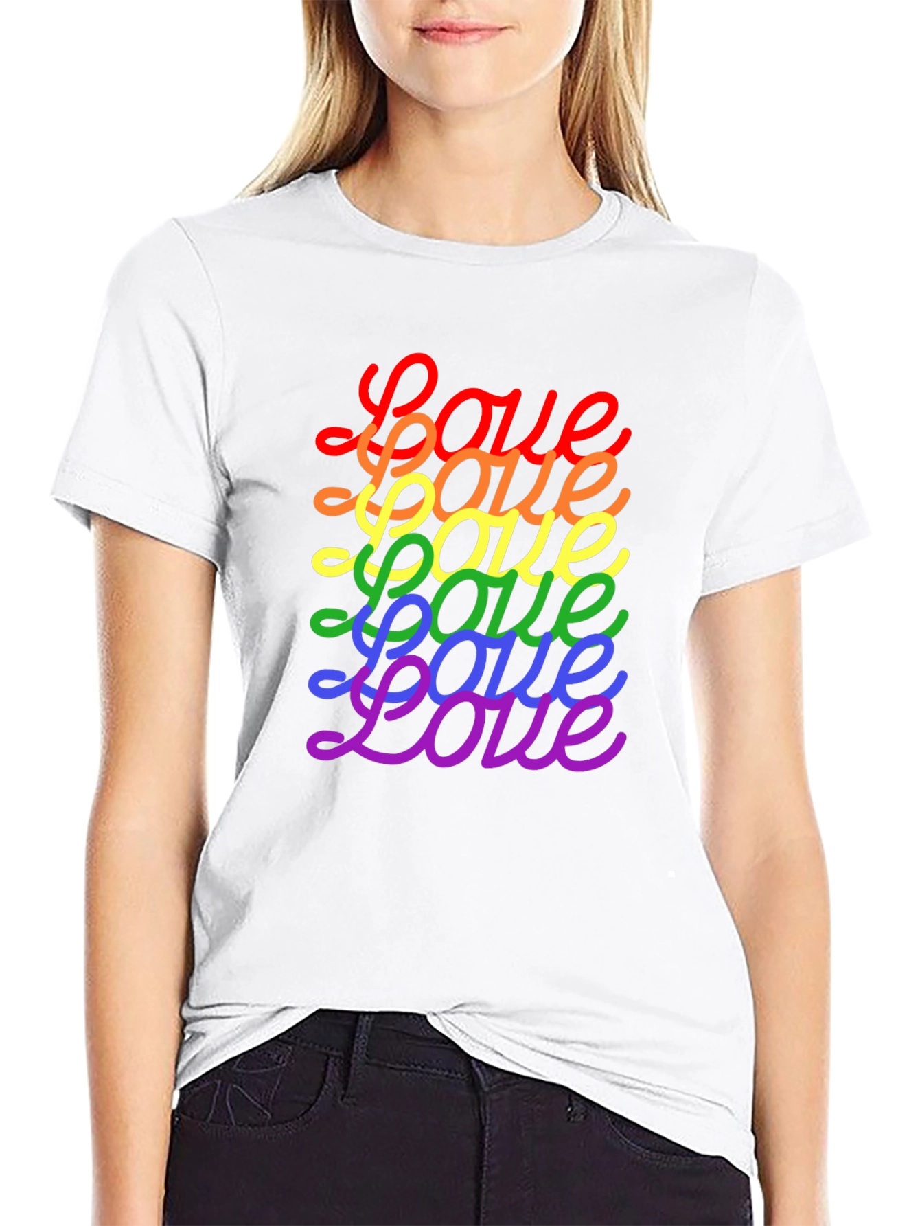 Love Rainbow Pride T-Shirt - Stylish Graphic Tee