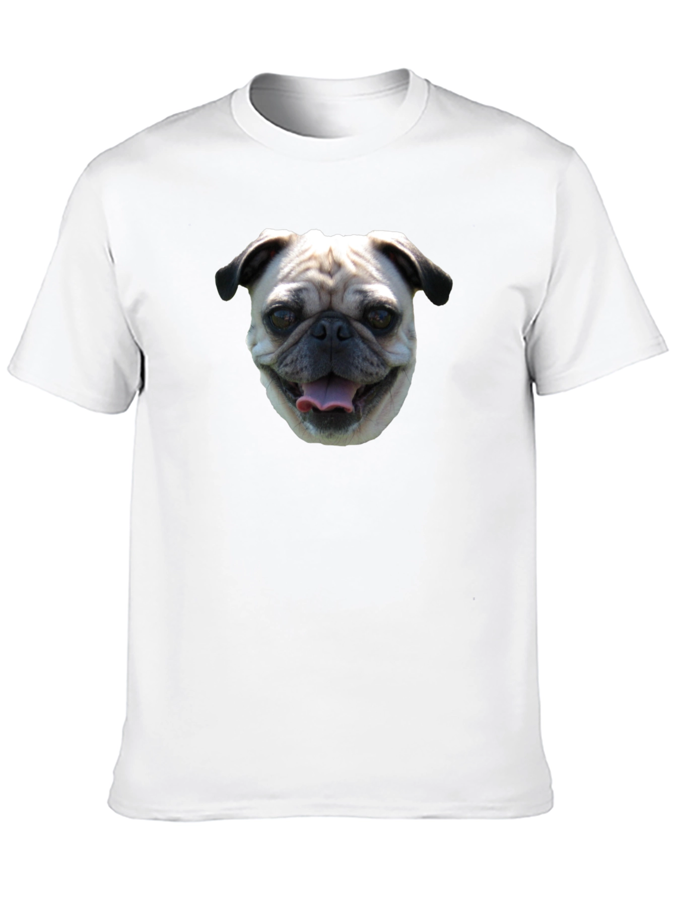 Pug Face Black T-Shirt