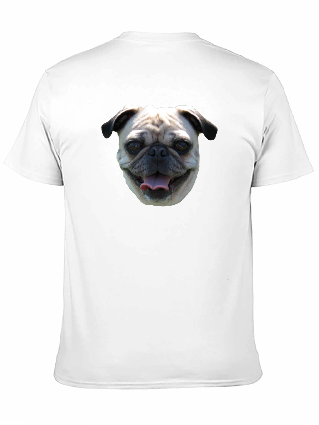 Pug Face Black T-Shirt
