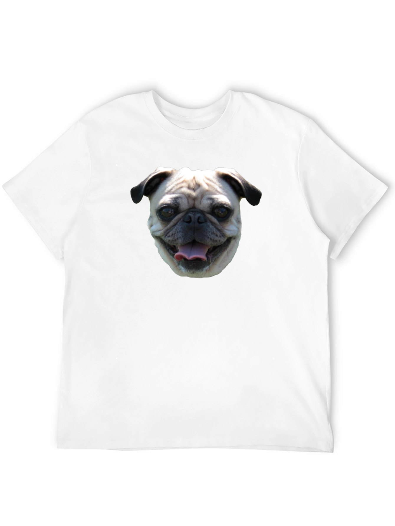 Pug Face Black T-Shirt