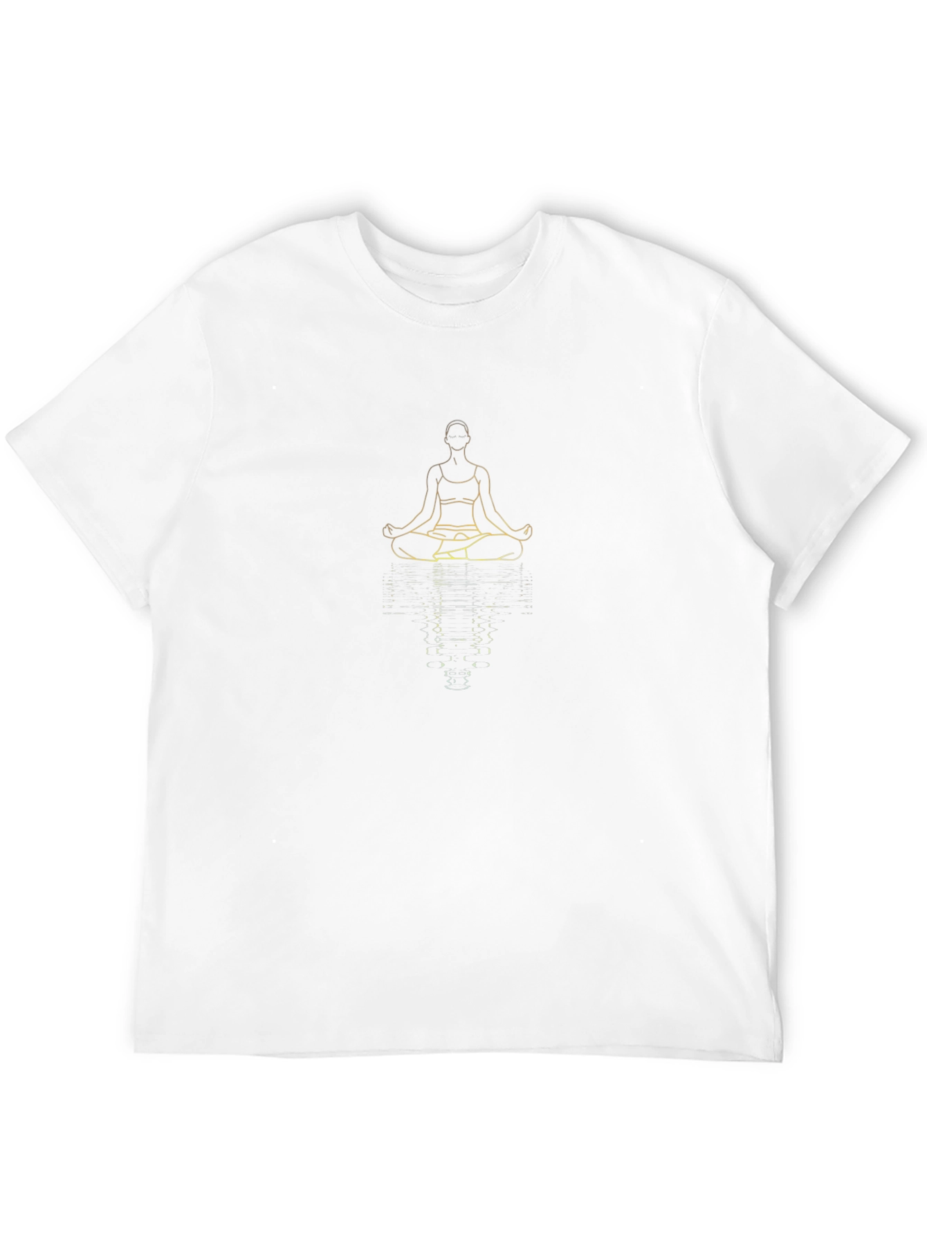 Yoga Silhouette Graphic Tee - Black