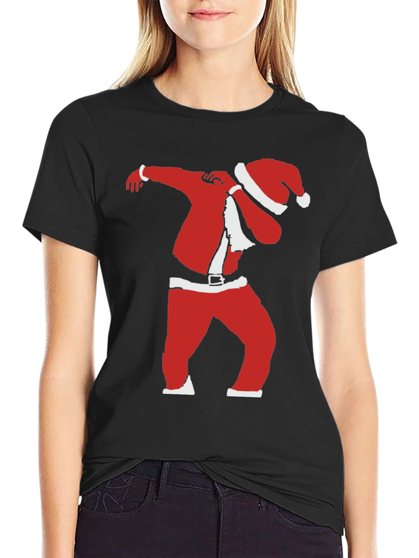 Dabbing Santa T-Shirt - Festive Fun Apparel