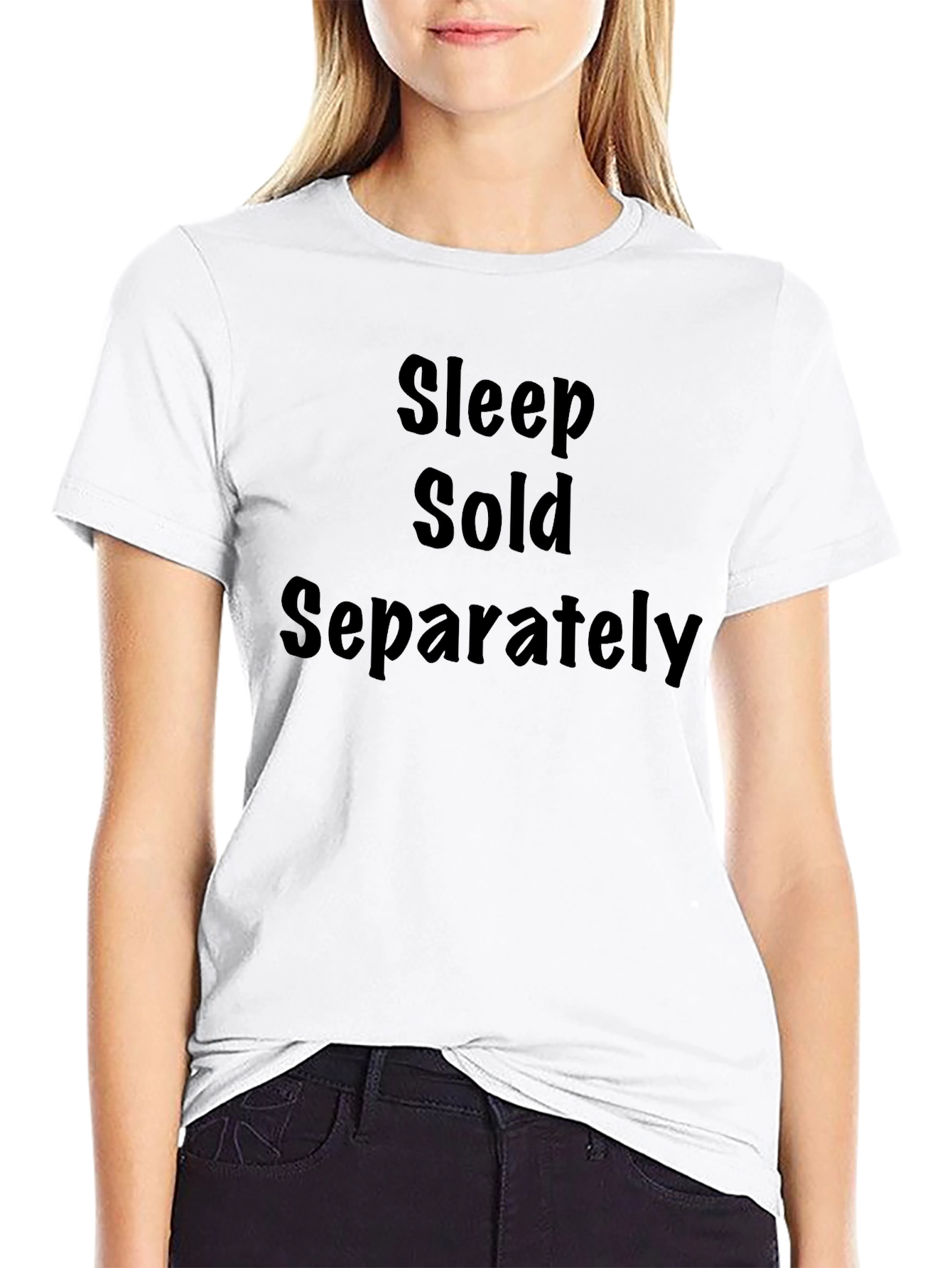 Sleep Sold Separately Black Graphic T-Shirt