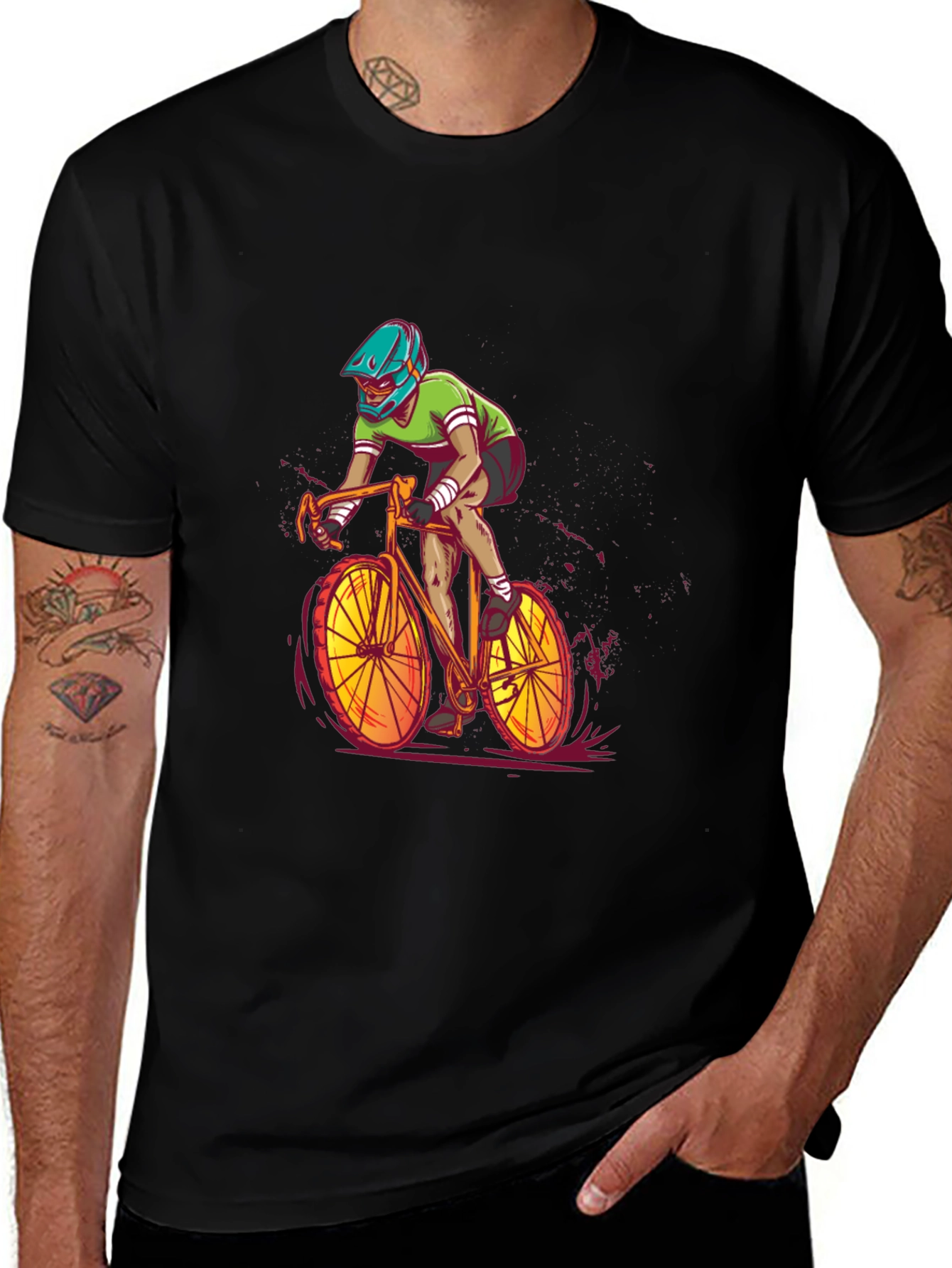 Cycling Graphic Tee - Ride in Style!
