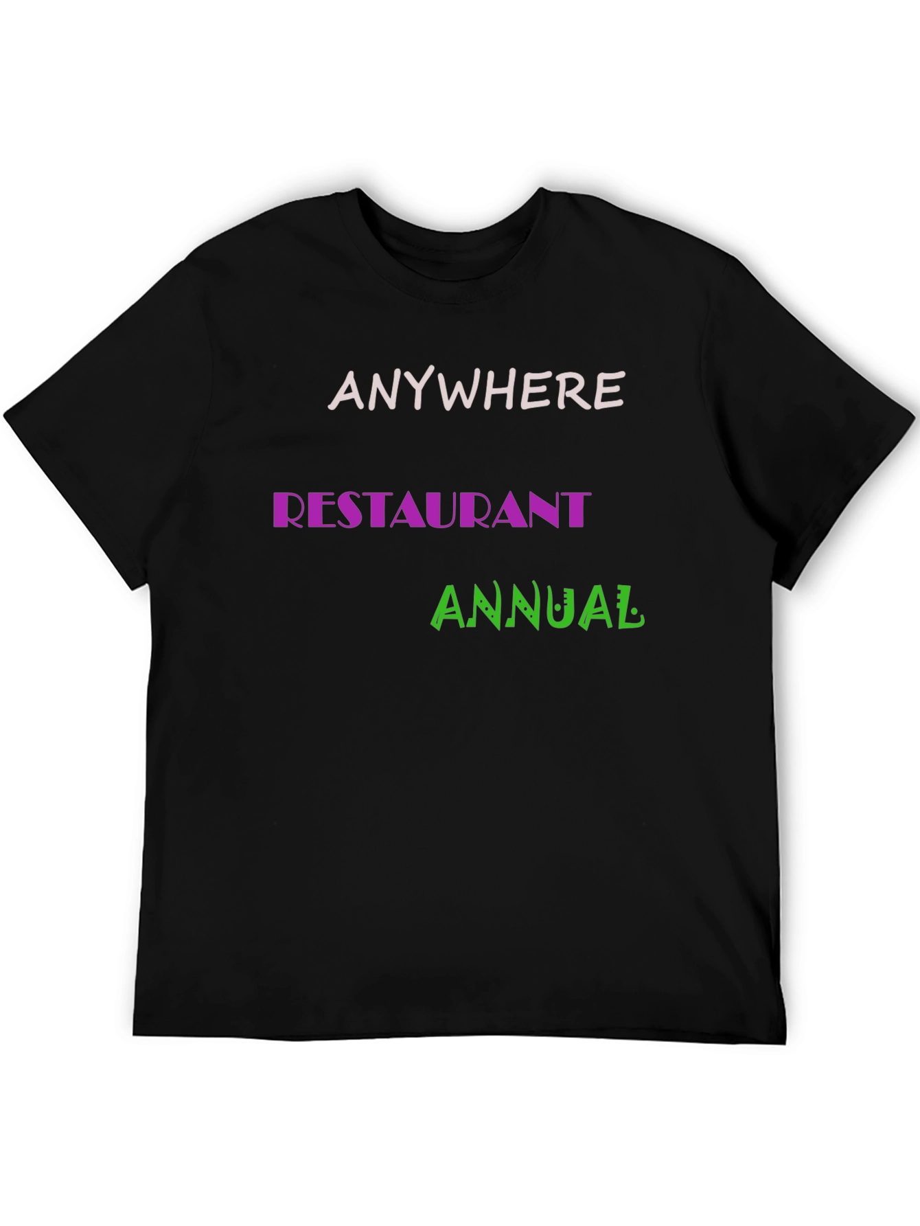Anywhere Restaurant Annual Black T-Shirt
