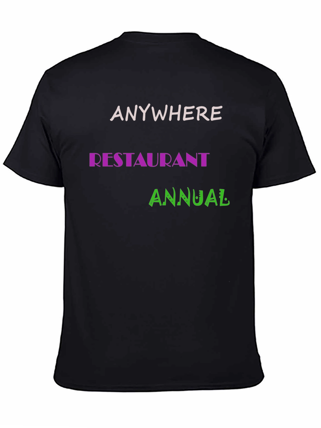Anywhere Restaurant Annual Black T-Shirt