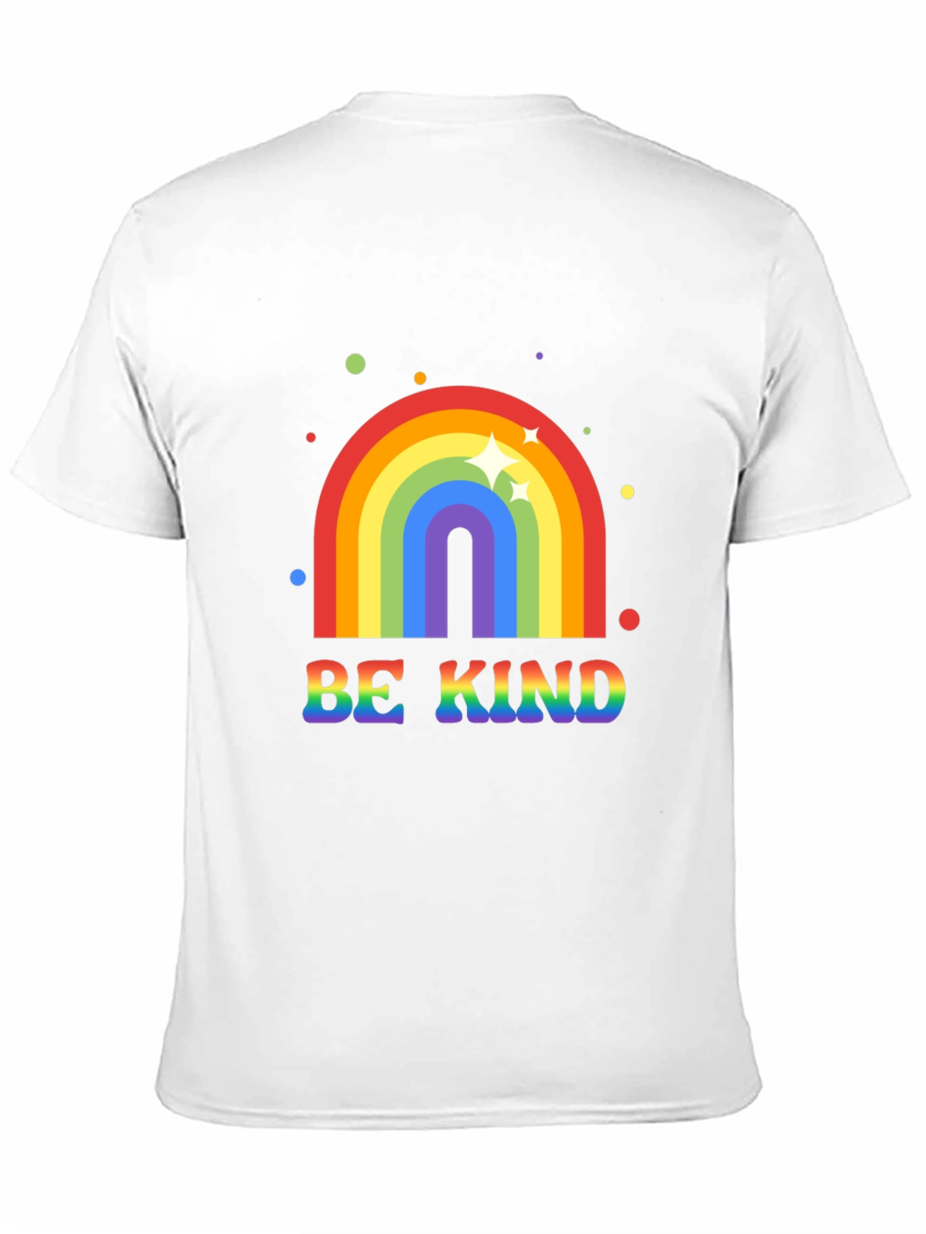 Be Kind Rainbow Graphic Tee - Black T-Shirt
