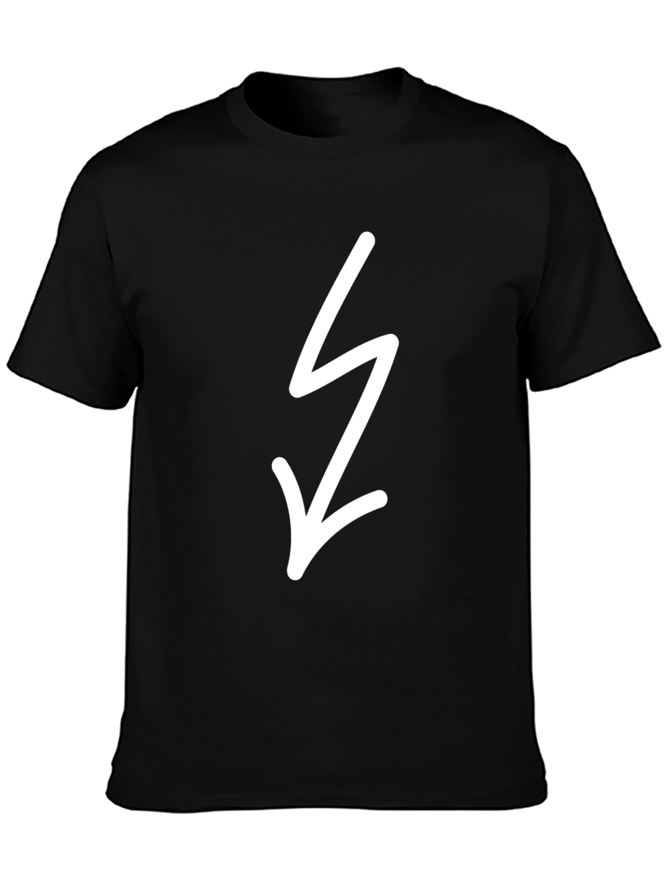 Black Tee with Lightning Bolt
