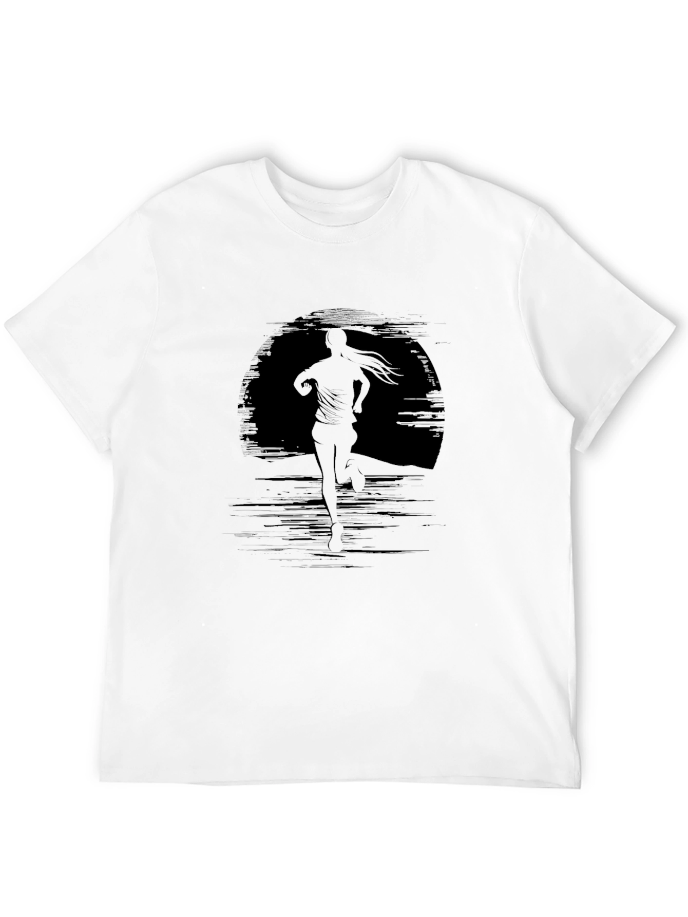 Silhouette Runner Black T-Shirt