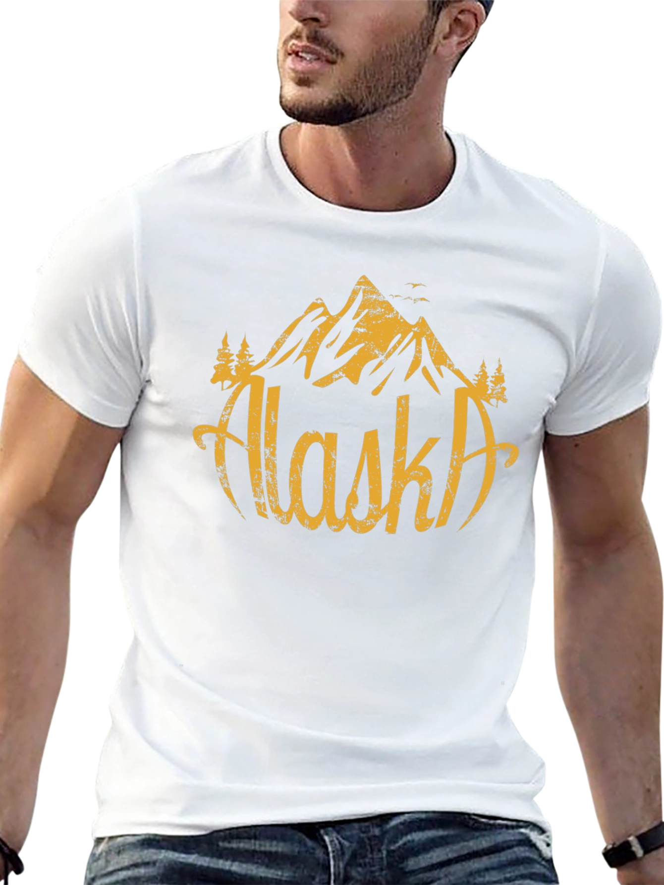 Alaska Mountain Graphic T-Shirt - Mens