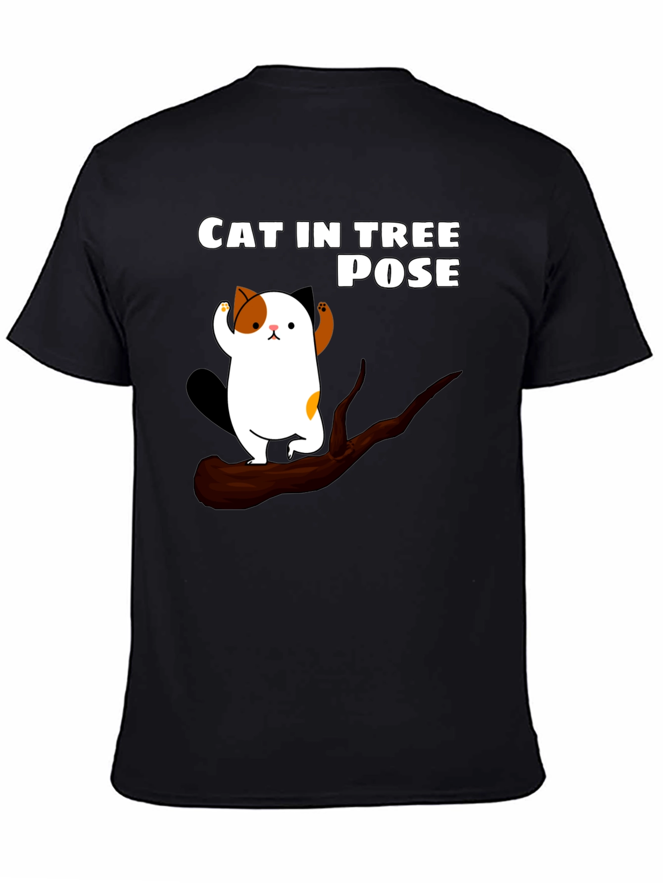 Cat in Tree Pose Graphic T-Shirt