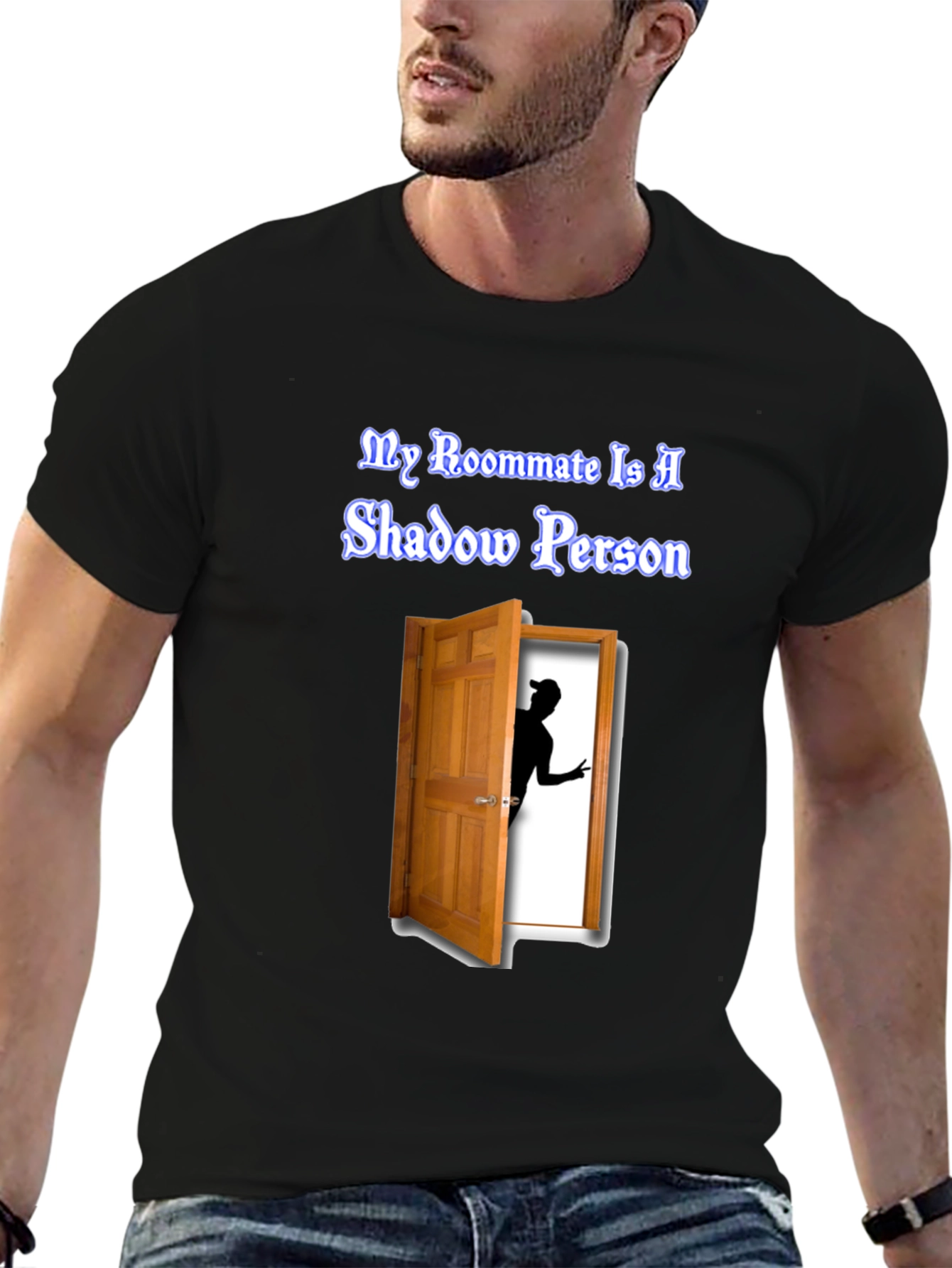 Shadow Person T-Shirt - Unique Graphic Tee
