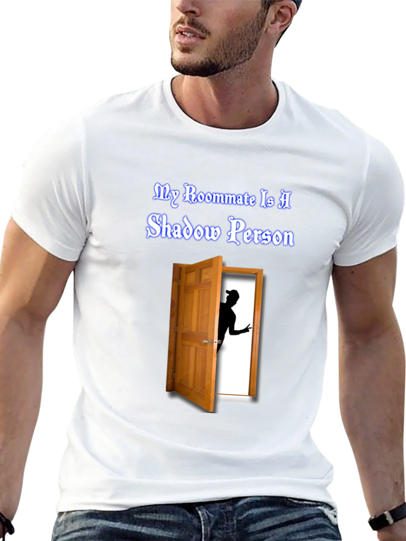 Shadow Person T-Shirt - Unique Graphic Tee