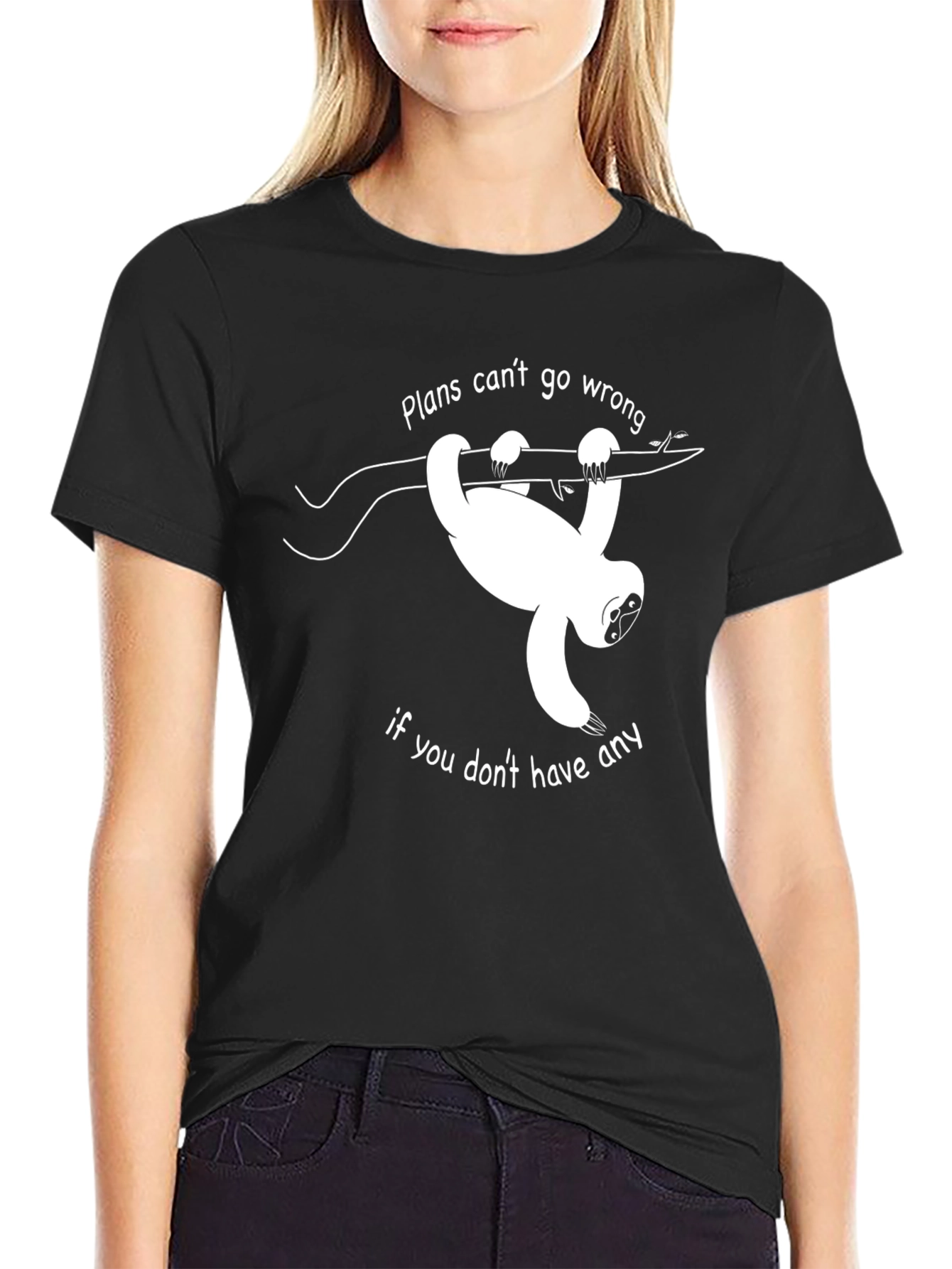 Sloth Plans T-Shirt - Funny Graphic Tee