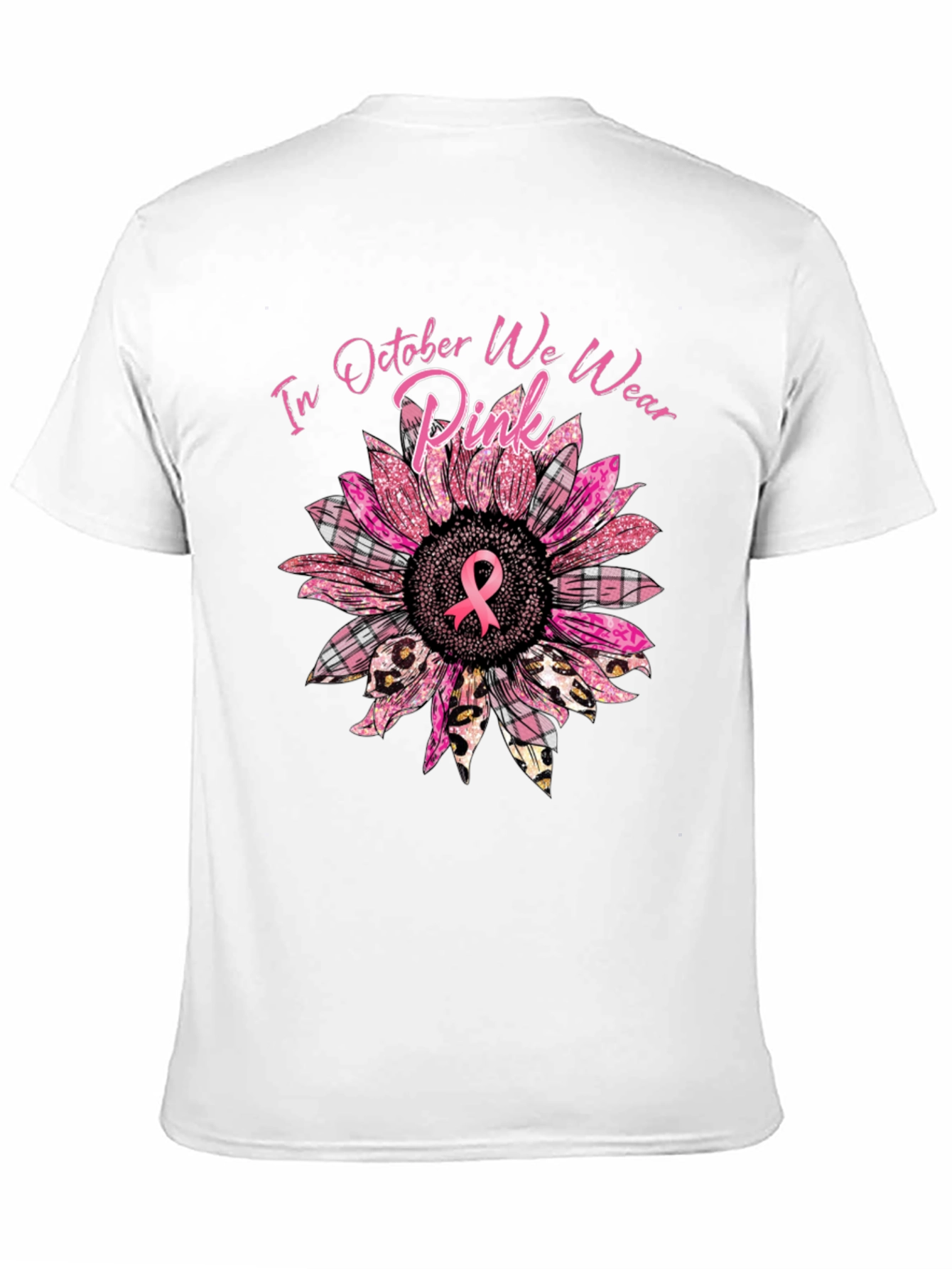 October Breast Cancer Awareness Sunflower T-Shirt