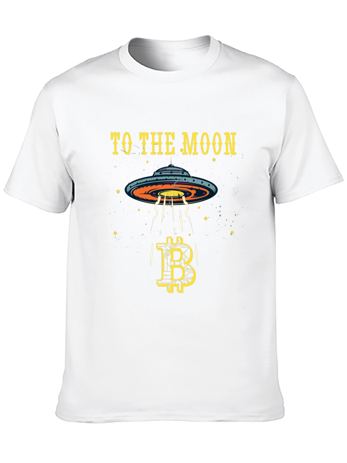 Bitcoin to the Moon T-Shirt Crypto Alien UFO