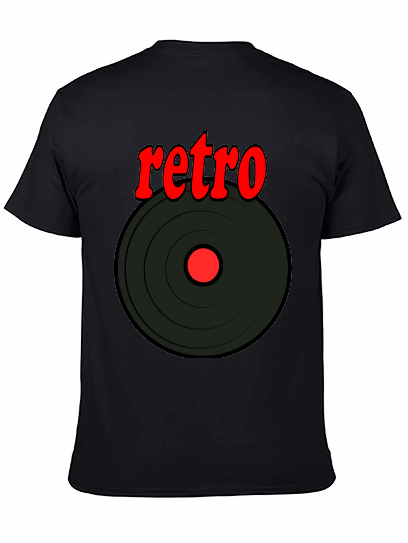 Retro Vinyl Record Graphic T-Shirt