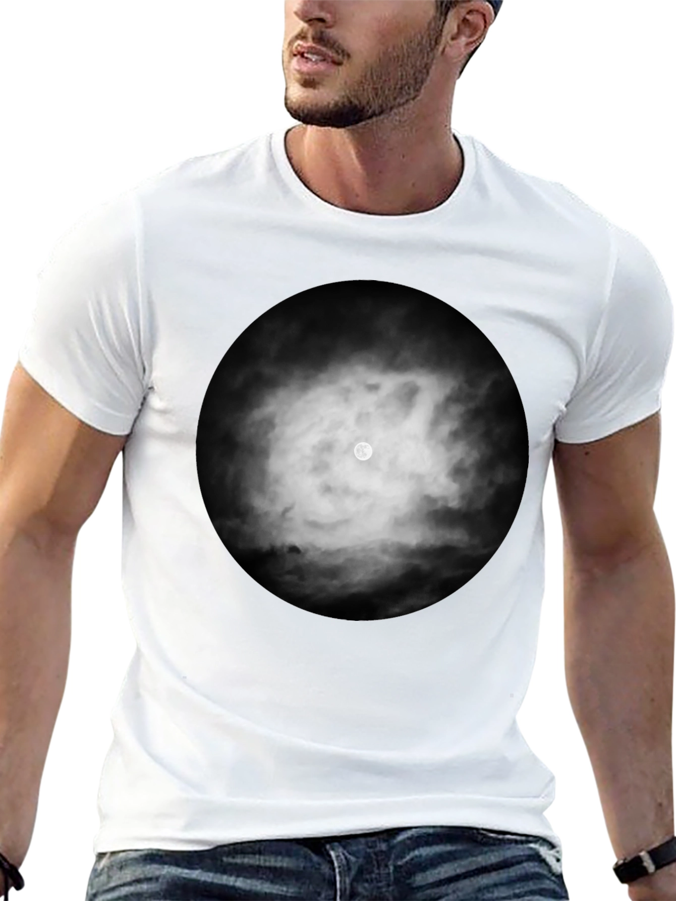 Moonlit Cloud T-Shirt - Soft Black Tee