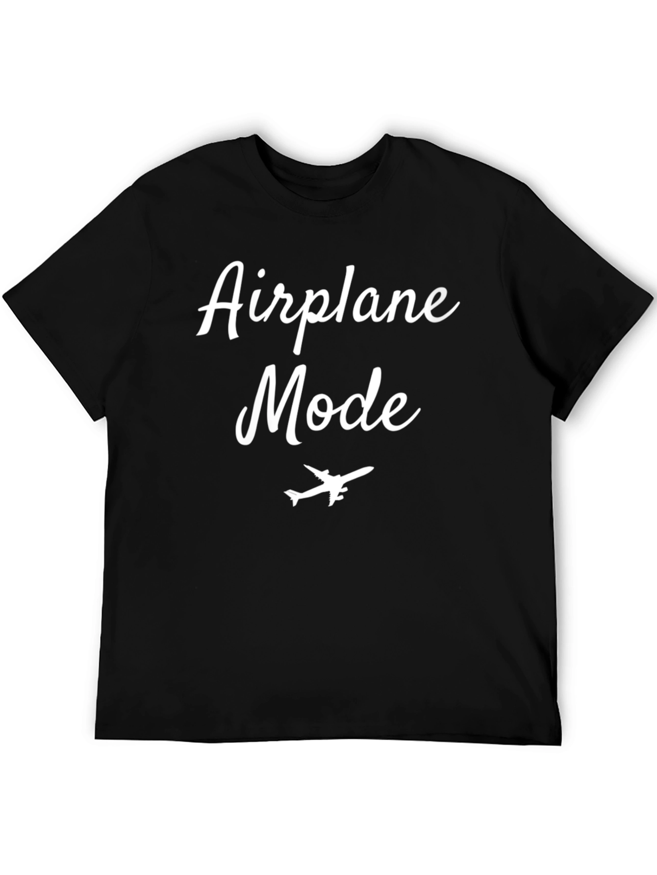 Airplane Mode Graphic Tee - Black T-Shirt