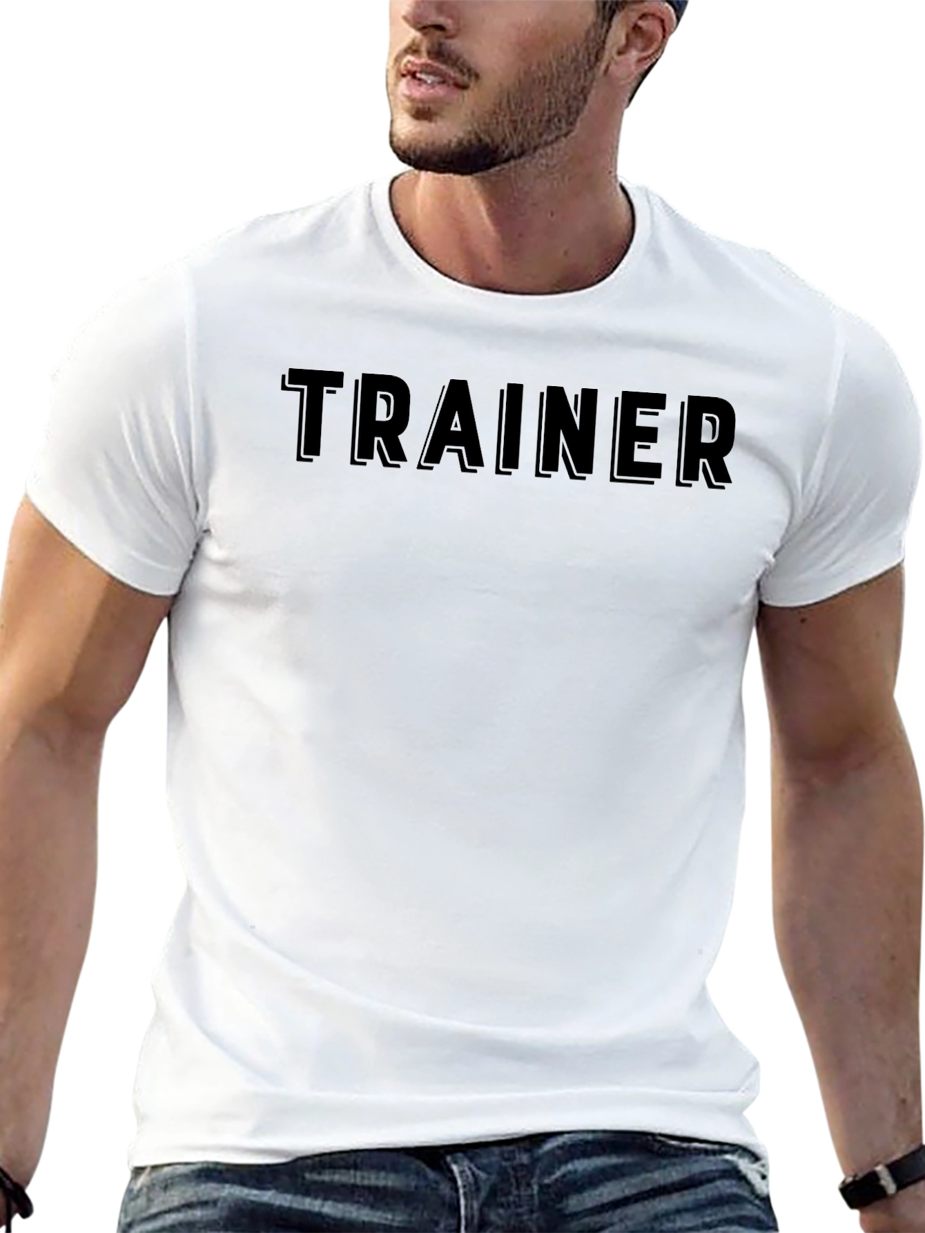 Trainer Black Crewneck T-Shirt
