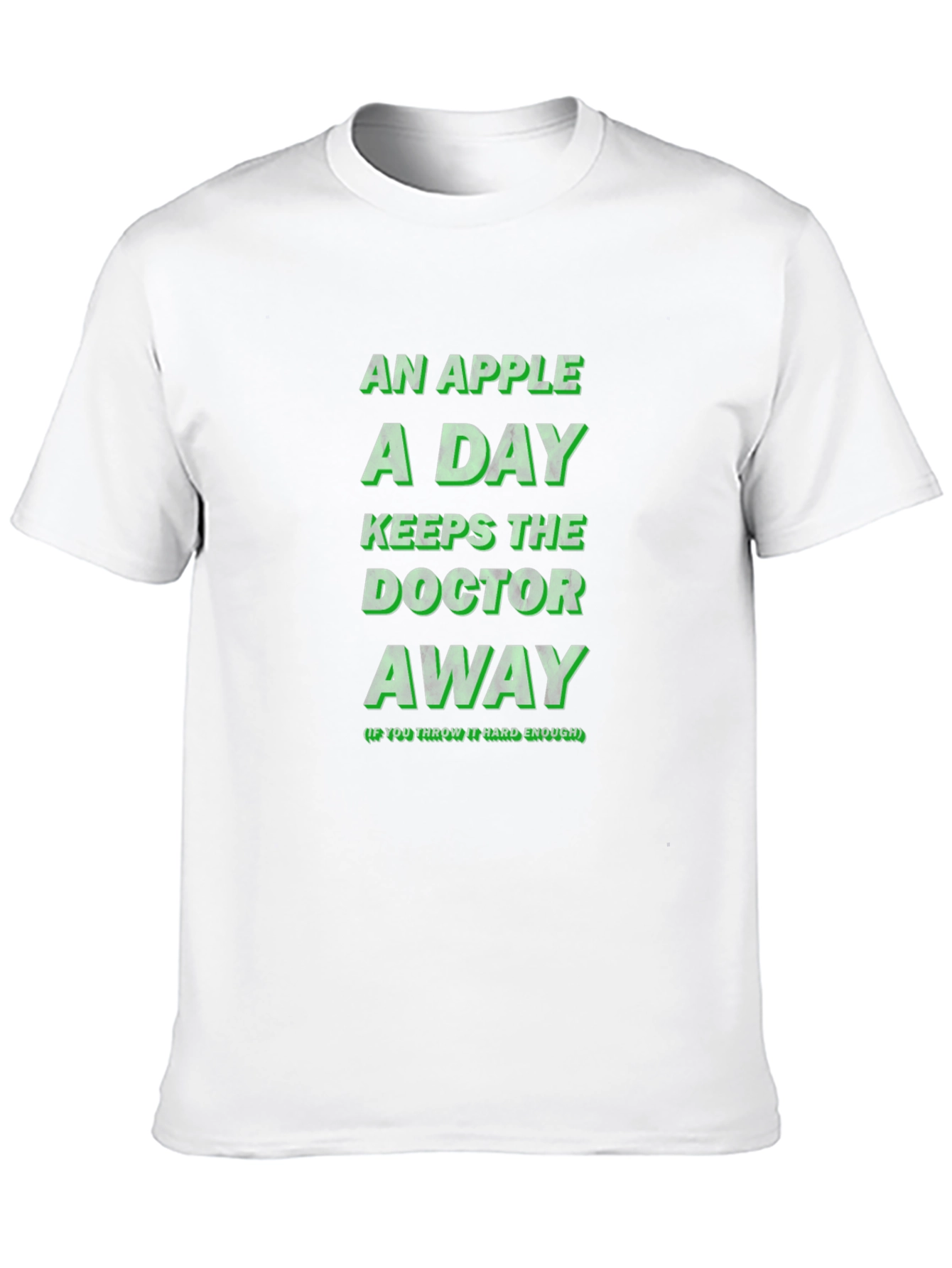 An Apple A Day Funny Novelty Graphic T-Shirt