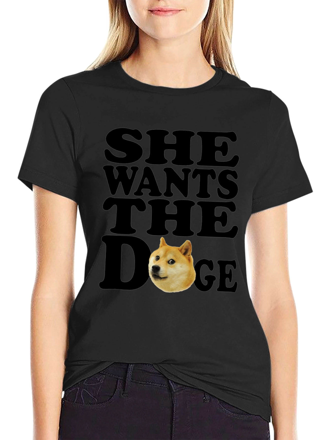 She Wants the Doge Meme T-Shirt