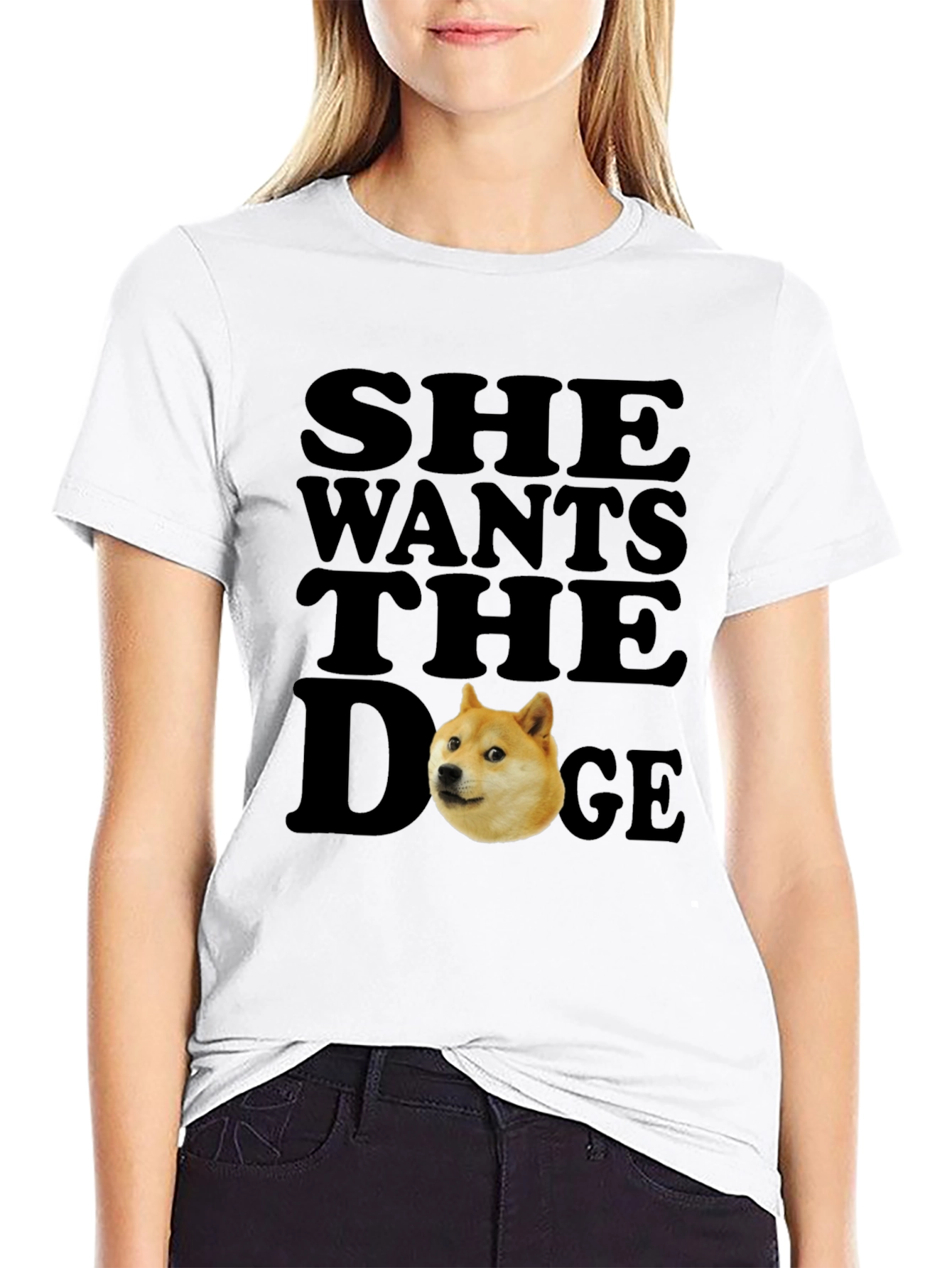 She Wants the Doge Meme T-Shirt