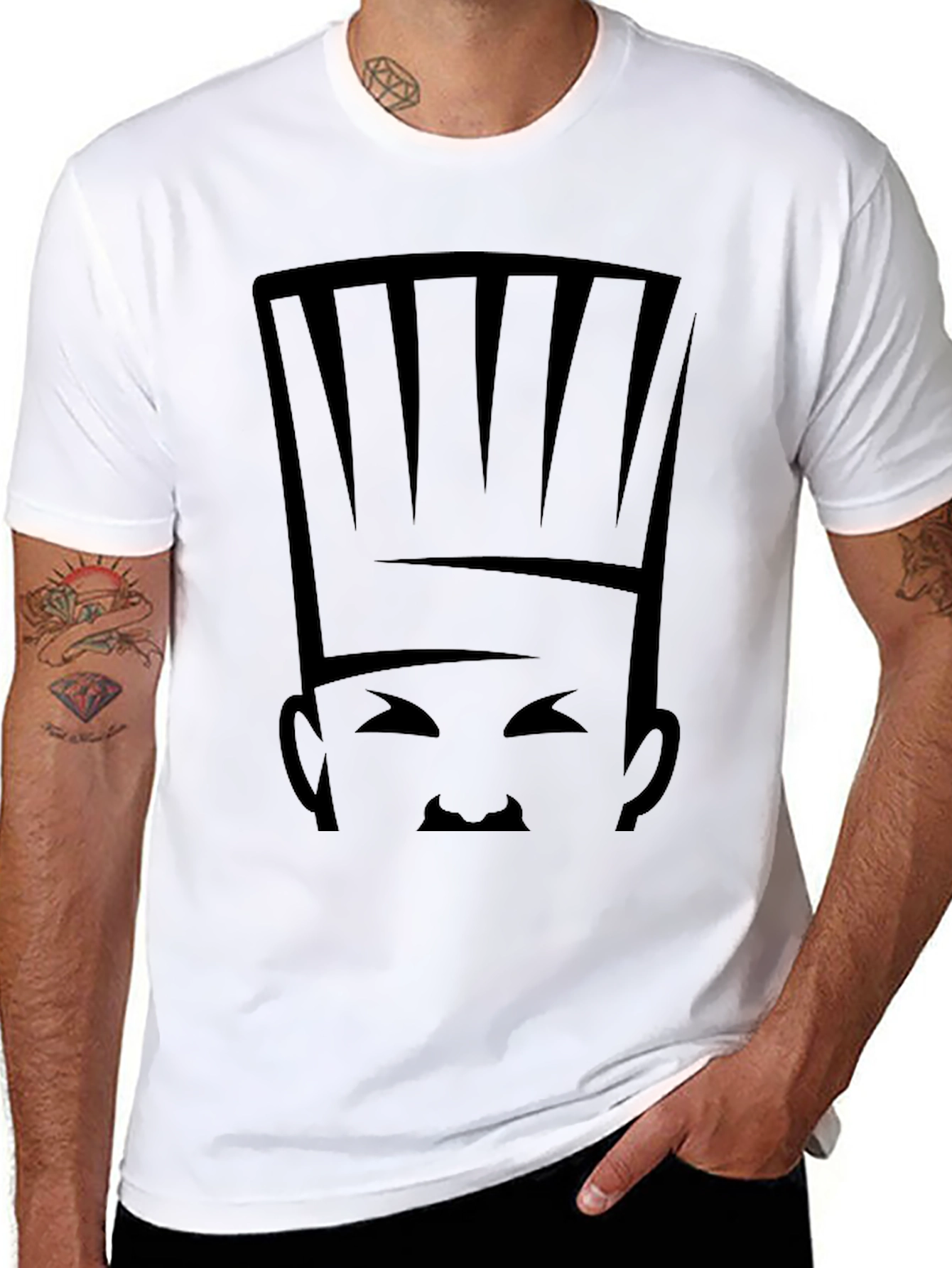 Chef Graphic Tee - Black Cotton Blend
